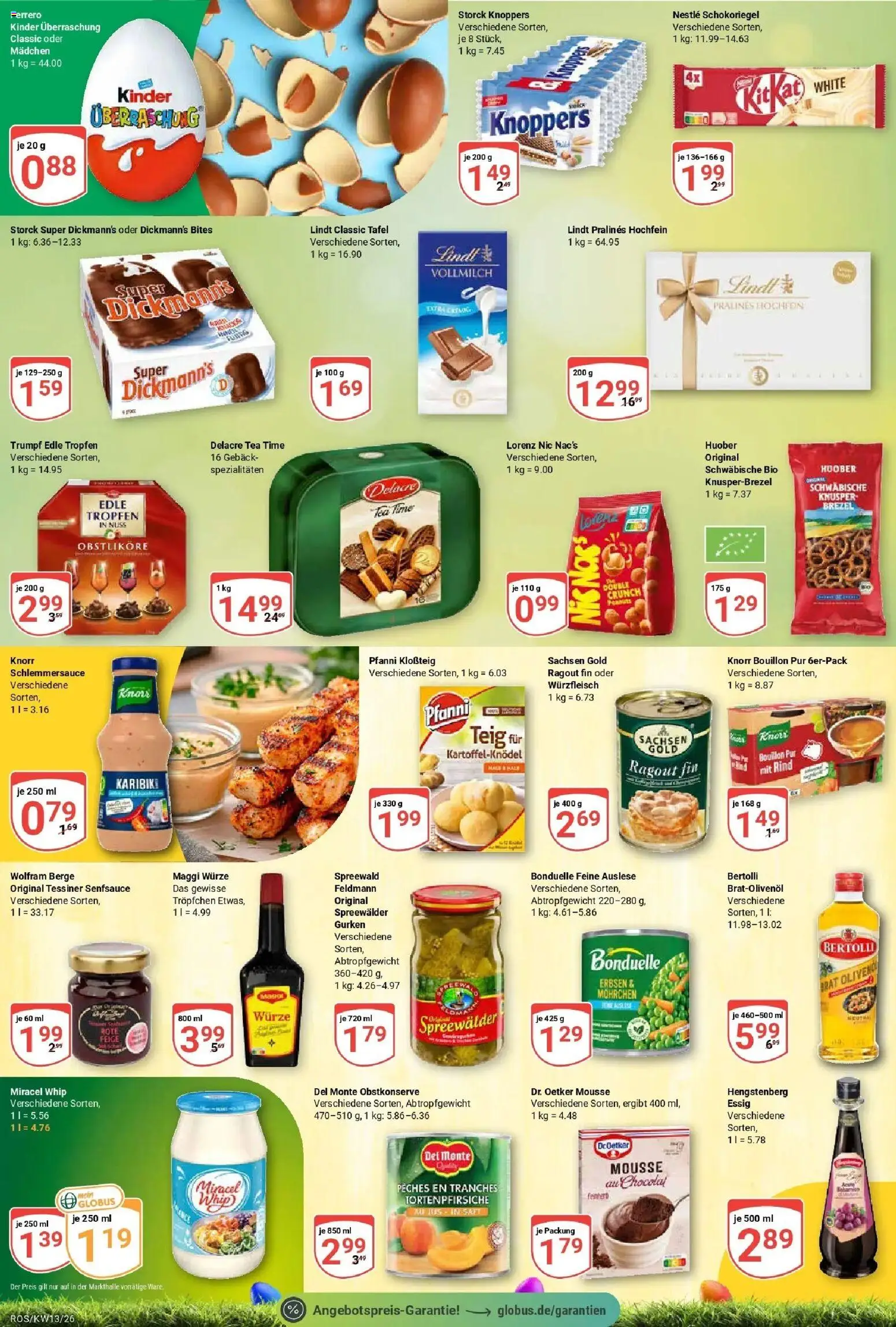 Globus prospekt Lambrechtshagen	 – gültig ab 23.03.2026 | Seite: 15 | Produkte: Essig, Miracel whip, Knoppers, Saft