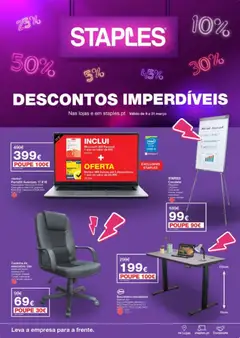 Pré-visualização Staples - Descontos Imperdíveis válido de 09.03.2026
