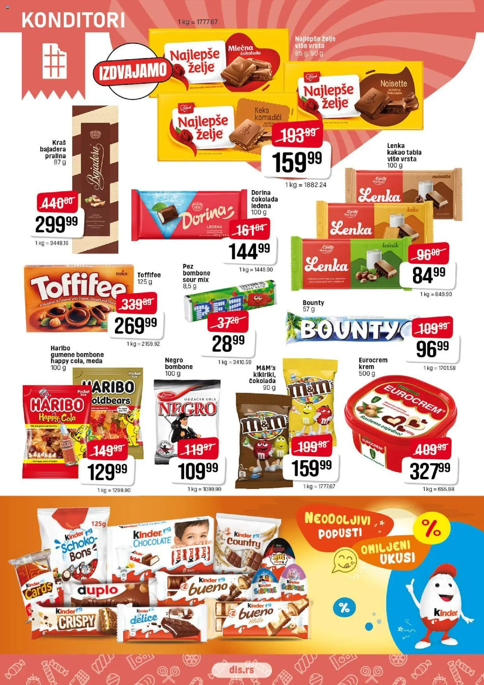 DIS katalog - važi od 23.10.2025 | Strana: 10 | Proizvode: Keks, Bounty, Candy, Čokolada