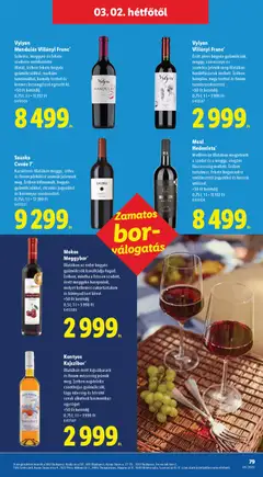 Cuvée 7*, Karakteres illatában meggy, szilva és finom pörkölési aromák jelennek meg. Ízében kifinomult, bogyós gyümölcsökkel, étcsokis jegyekkel és bársonyos szerkezettel. 0,751 - amely érvényes a következő dátumtól: 26.02.2026 | Oldal: 79