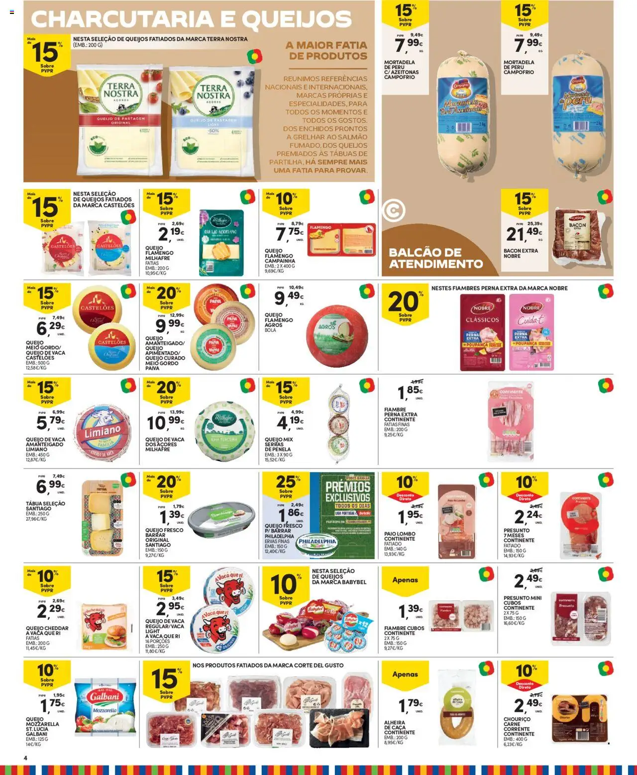 Continente folheto Madeira │ válido de 19.08.2025 | Página: 4 | Produtos: Peru, Salmão, Queijo, Lombo