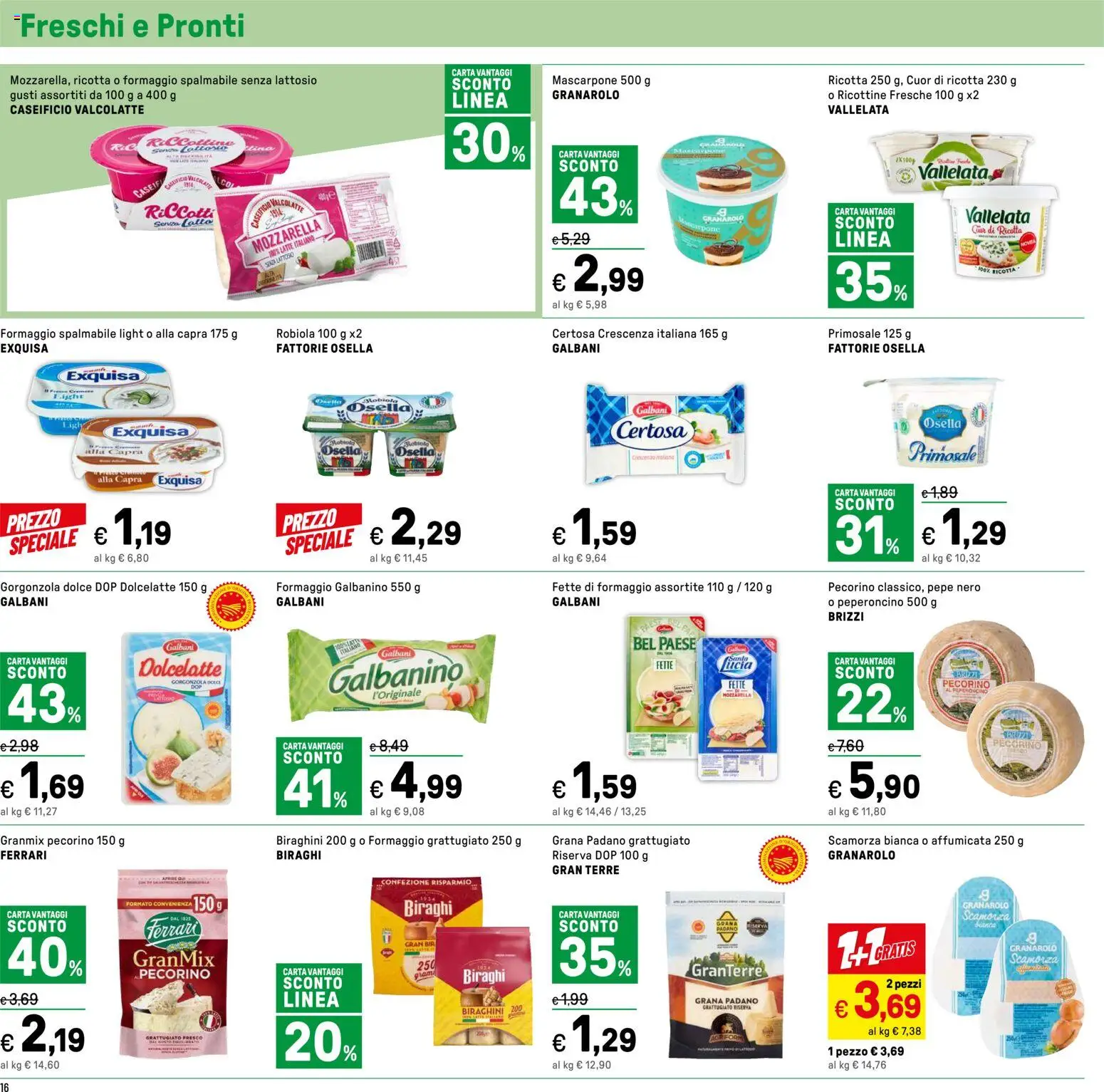 Volantino Iper del 07.04.2026 | Pagina: 16 | Prodotti: Pollo, Mozzarella, Peperoncino, Robiola