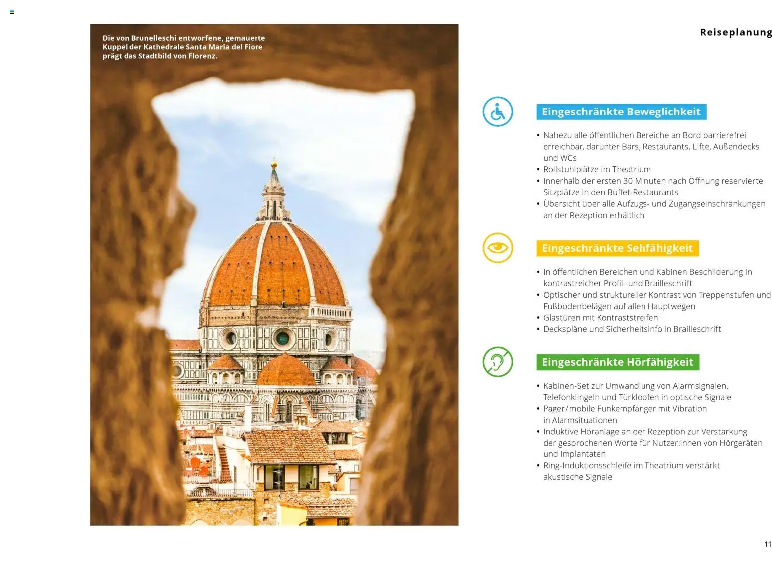 Aida Barrierefreies Reisen – gültig ab 01.04.2026 | Seite: 11