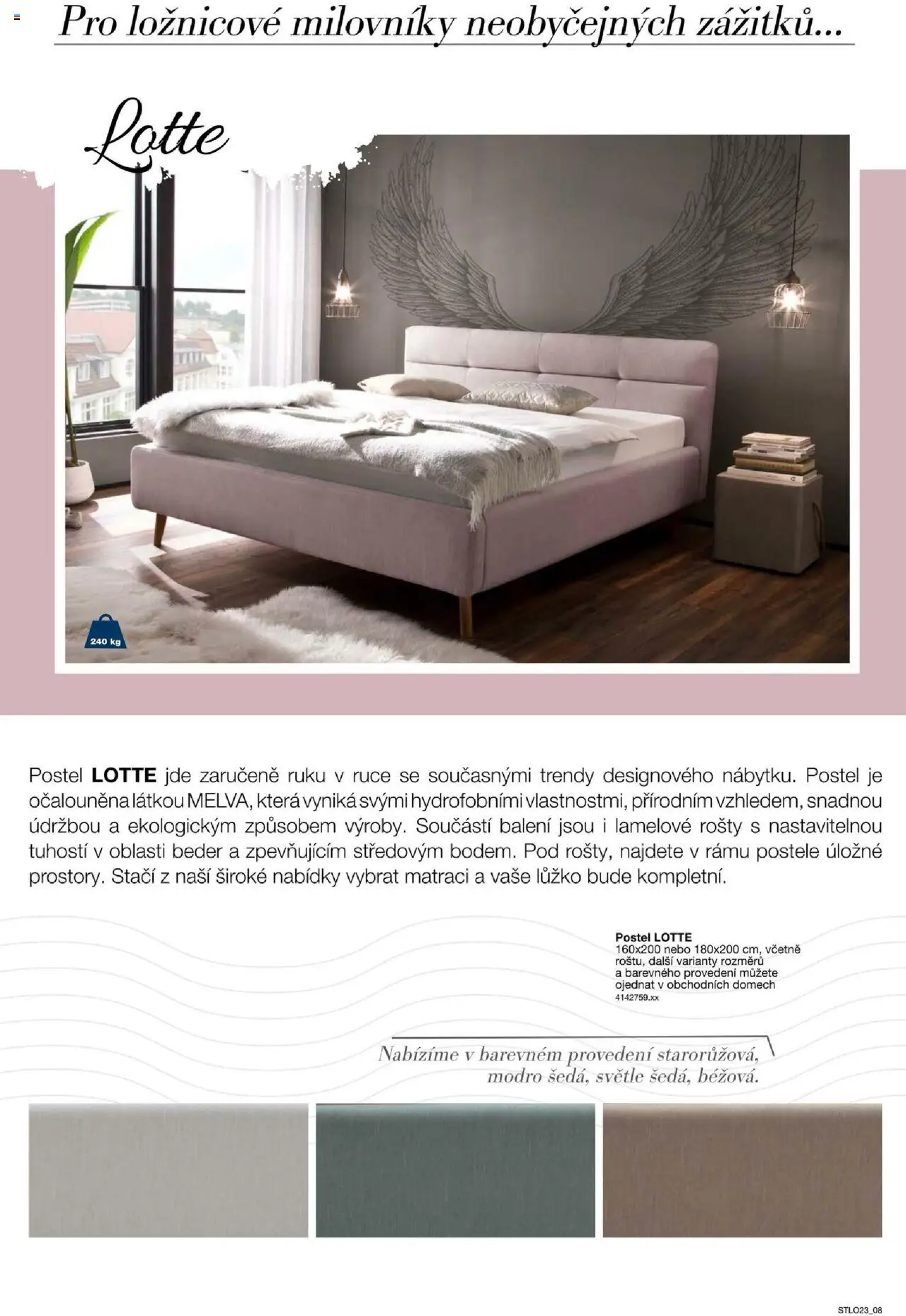 Sconto nábytek katalog - Ložnice od 01.01.2025 | Strana: 8 | Produkty: Postele, Postel