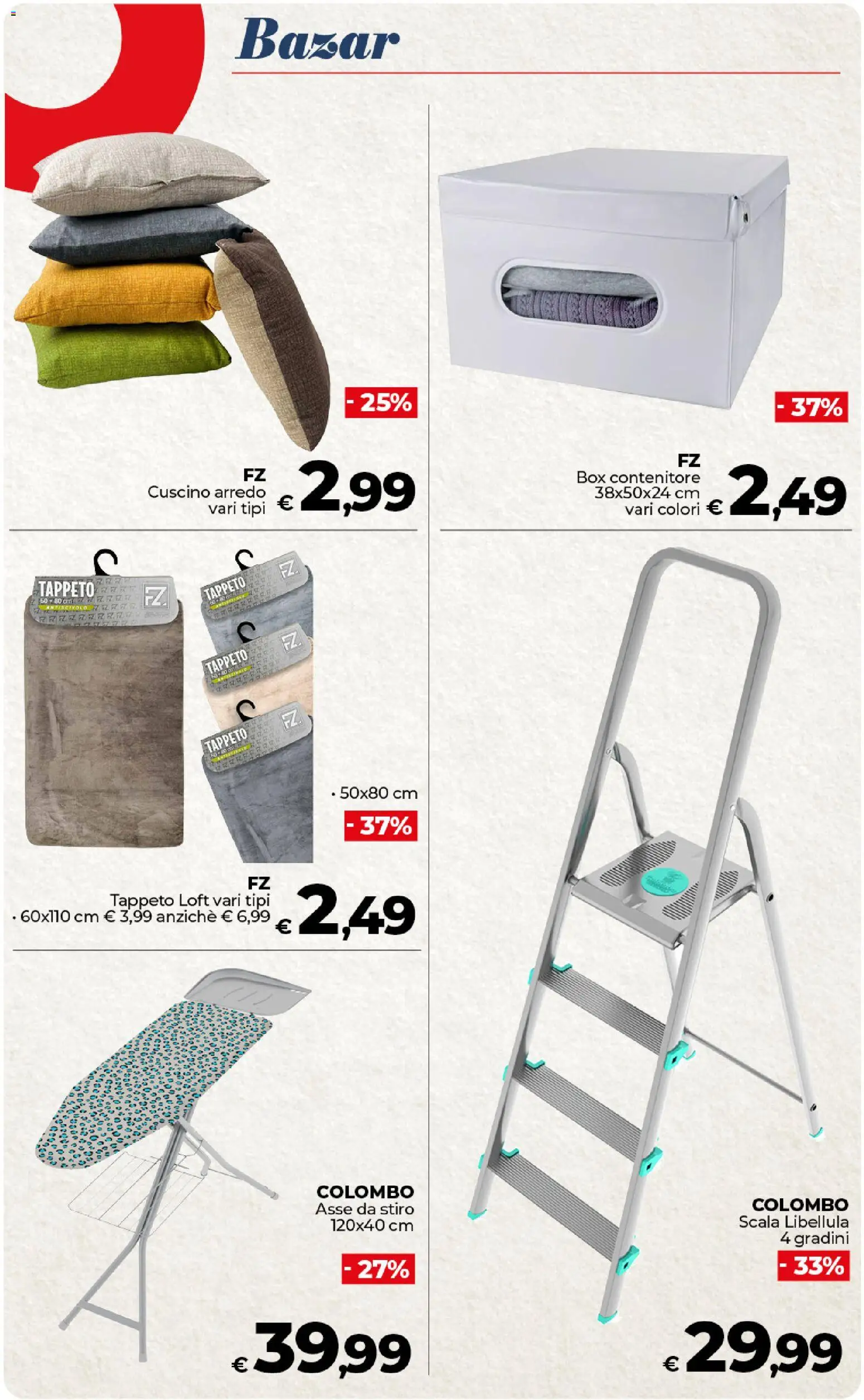 Volantino COOP del 27.01.2026 | Pagina: 50 | Prodotti: Scala, Contenitore, Cuscino, Tappeto