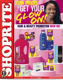 Shoprite Eastern Cape - Hair and Beauty │ valid from 23.06.2025 | Page: 1 | Products: Tissue oil, Bath, Cream, Soap