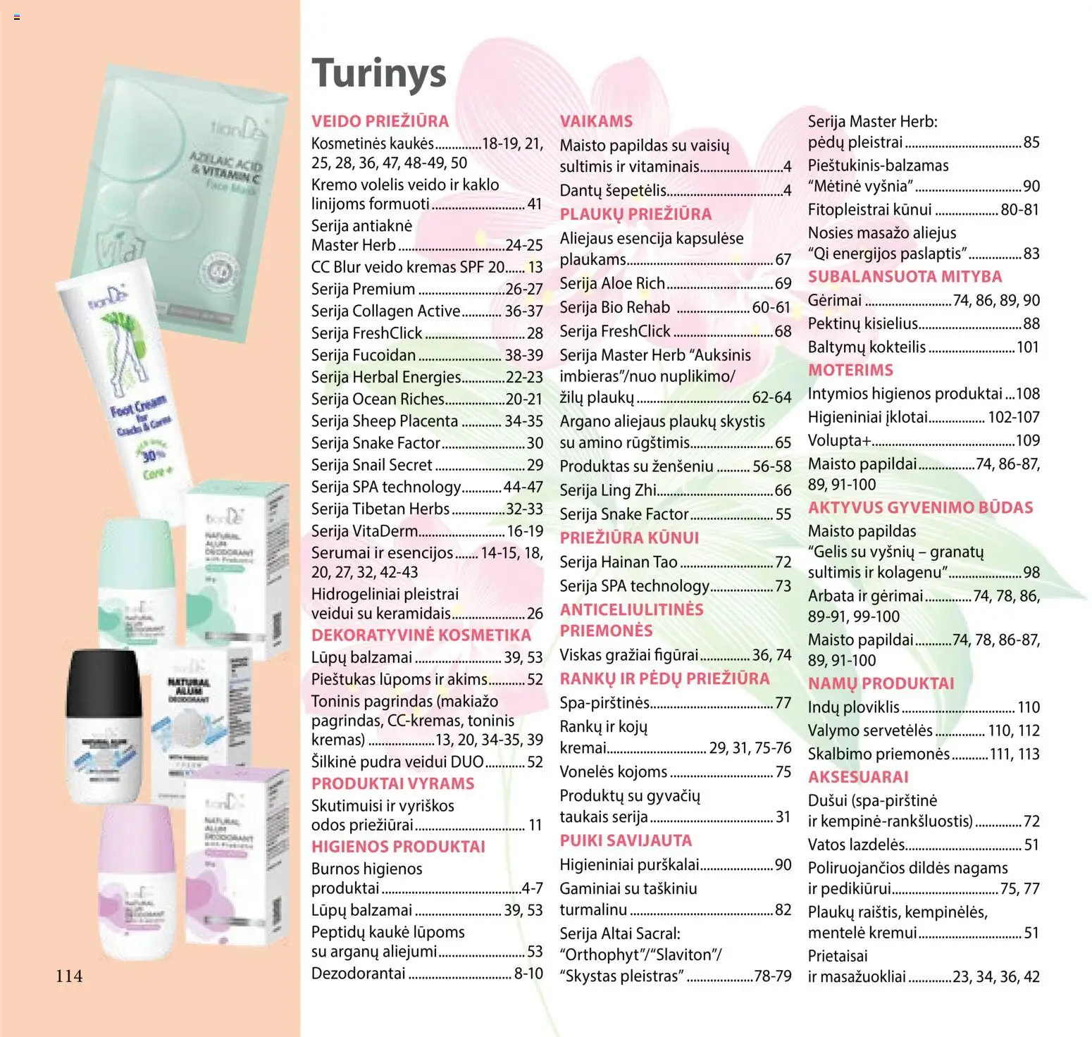 TianDe akcijos nuo 10.02.2026 | Puslapis: 114 | Prekių: Pudra, Aliejus, Arbata, Ploviklis