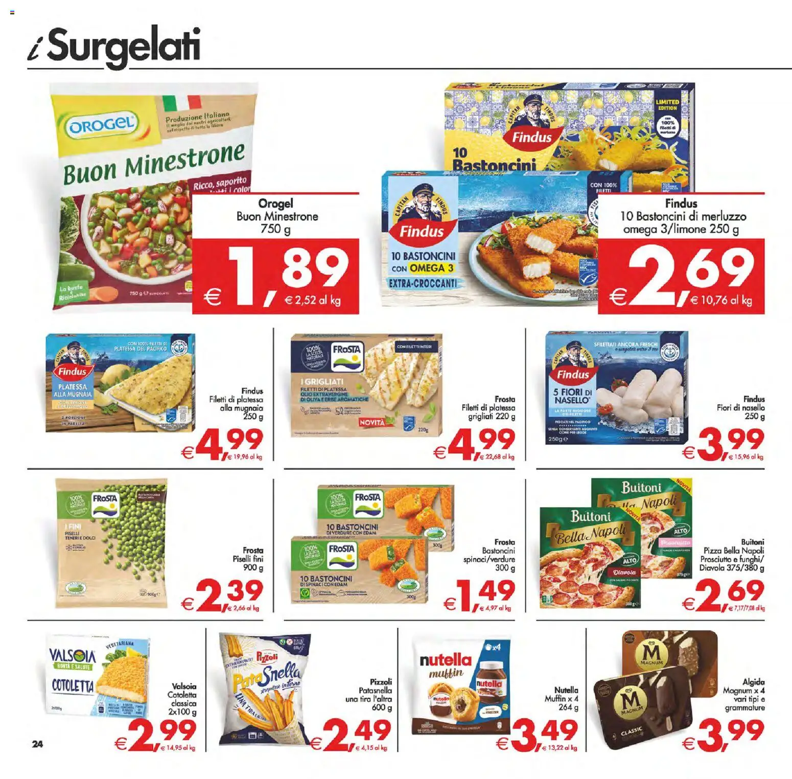 Volantino Decò del 24.02.2026 | Pagina: 30 | Prodotti: Minestrone, Olio, Spinaci, Piselli