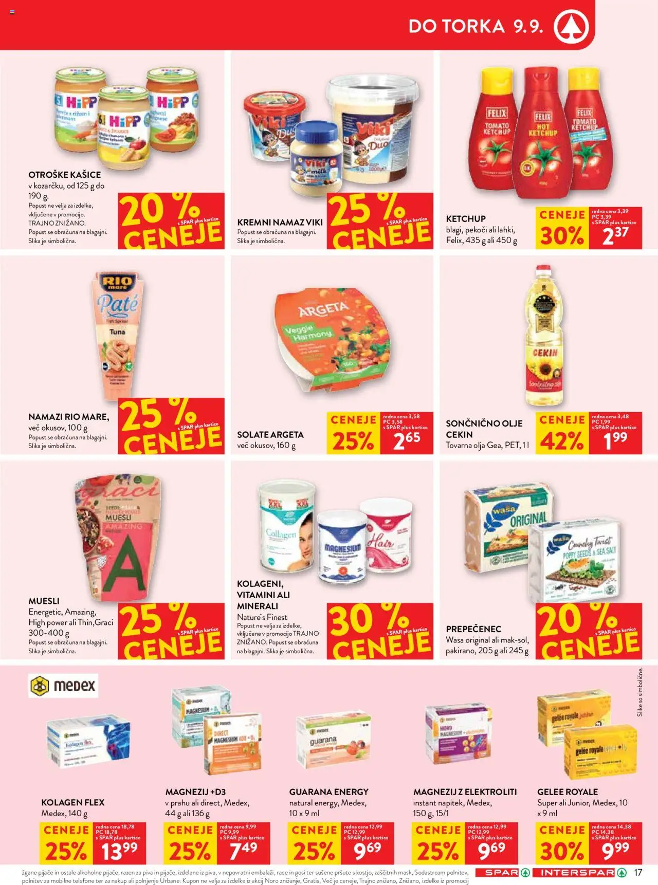 Spar katalog 36/25 │ velja od 03.09.2025 | Stran: 21 | Izdelki: Muesli, Tuna, Namaz, Olje