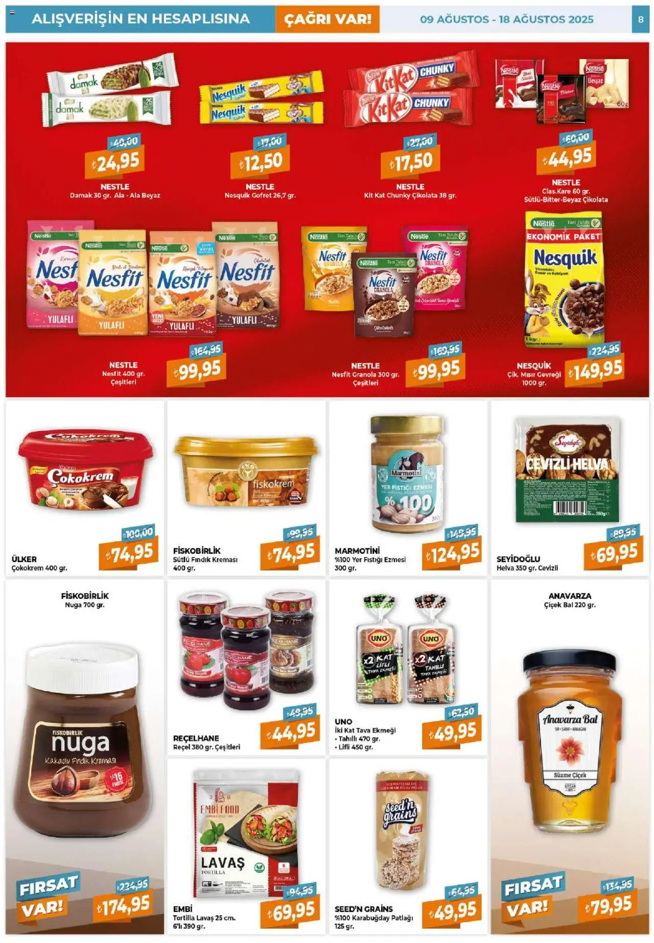 Çağrı Market Katalog - 09.08.2025 tarihinden itibaren geçerlidir | Sayfa: 8 | Ürünler: Çikolata, Fındık, Yer fıstığı, Mısır