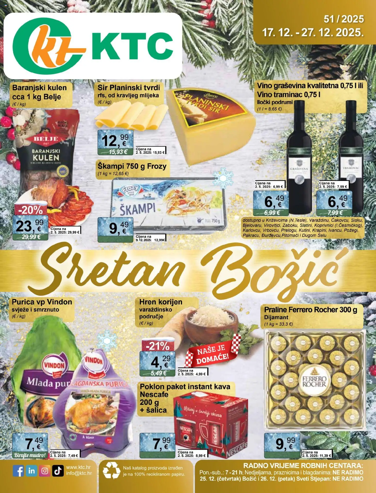KTC katalog | vrijedi od 17.12.2025 | Stranica: 1 | Proizvodi: Nescafe, Kava, Kulen, Hren