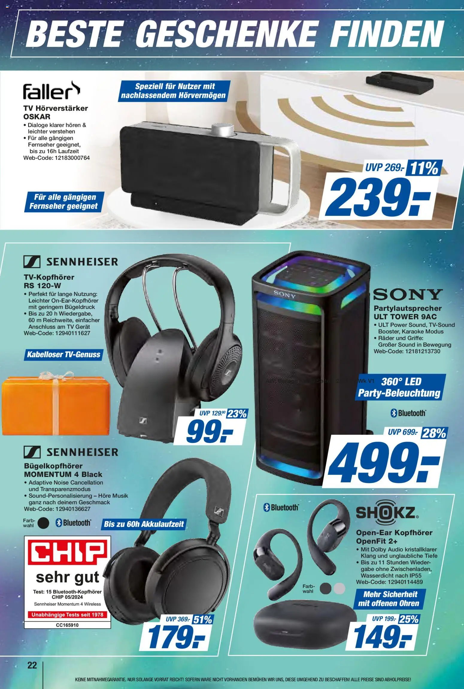 Expert  Aktuelle Beilage – gültig ab 05.12.2025 | Seite: 22 | Produkte: TV, Fernseher, Audio, Kopfhörer