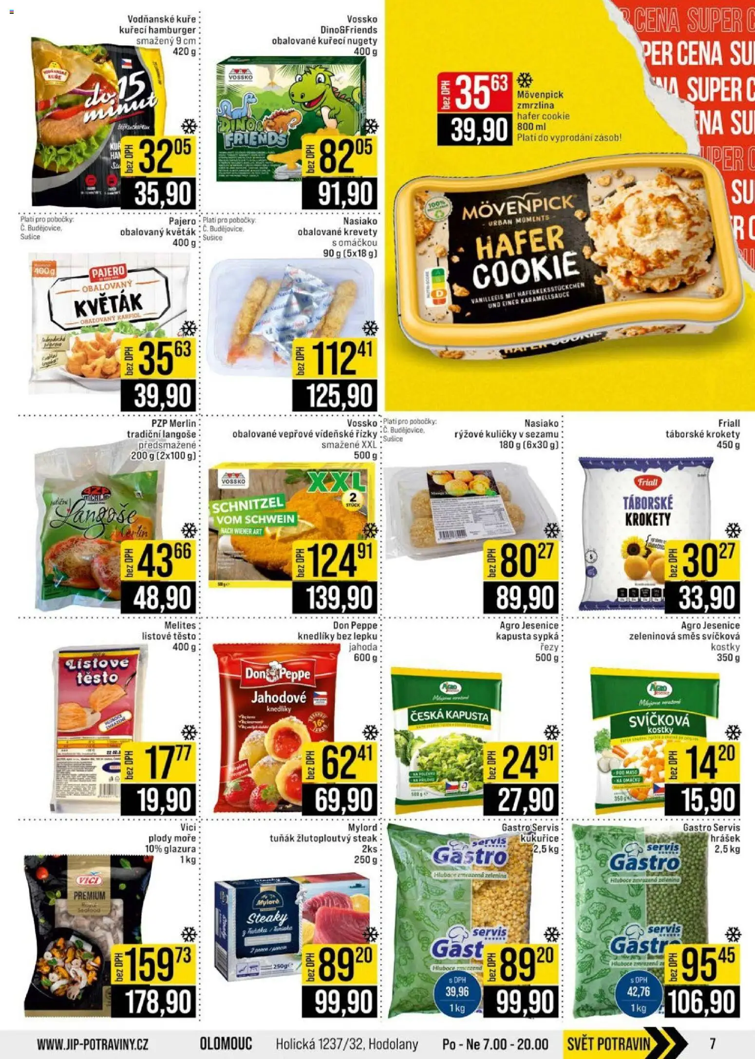 Jip leták - Cash & Carry od 01.04.2026 | Strana: 7 | Produkty: Sušiče, Hrášek, Nugety, Těsto