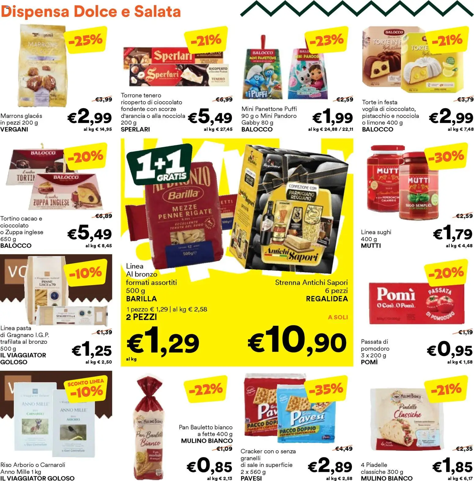 Volantino Unes del 18.11.2025 | Pagina: 10 | Prodotti: Cioccolato, Limone, Pasta, Panettone