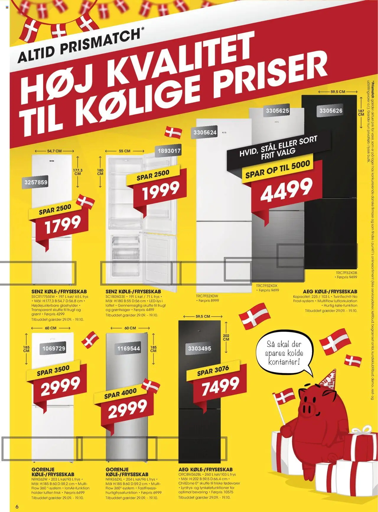 Punkt1 tilbudsavis – gyldig fra 29.09.2025 | Side: 6 | Produkter: Æg, Søm