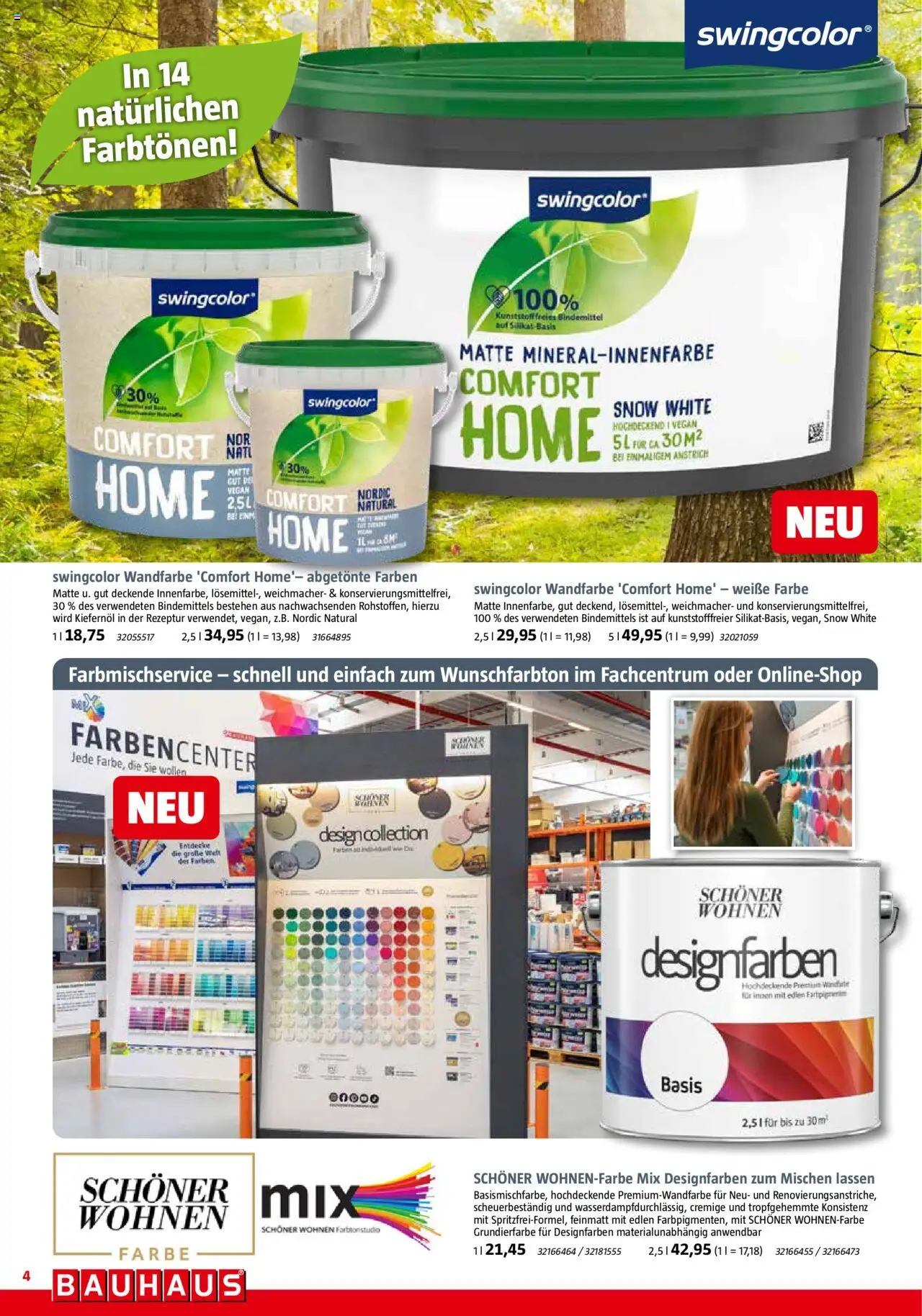Bauhaus Prospekt 	 - gültig ab dem 30.08.2025 | Seite: 4 | Produkte: Wandfarbe