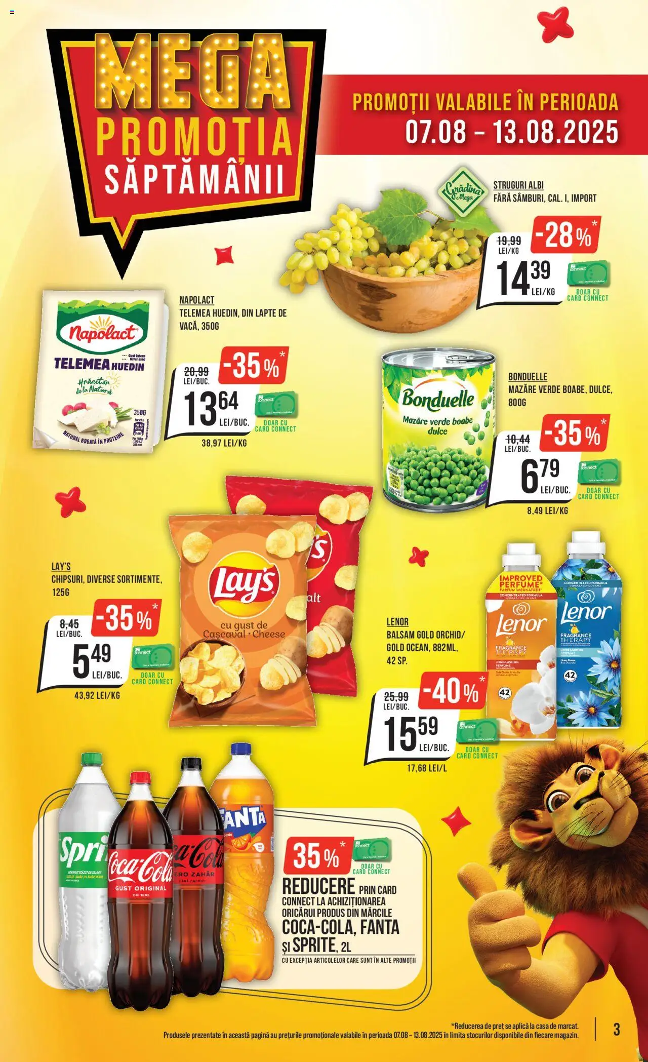 Catalog Mega Image – valabil de la 07.08.2025 | Pagină: 3 | Produse: Struguri, Masaüstü kılıfı, Parfum, Lapte