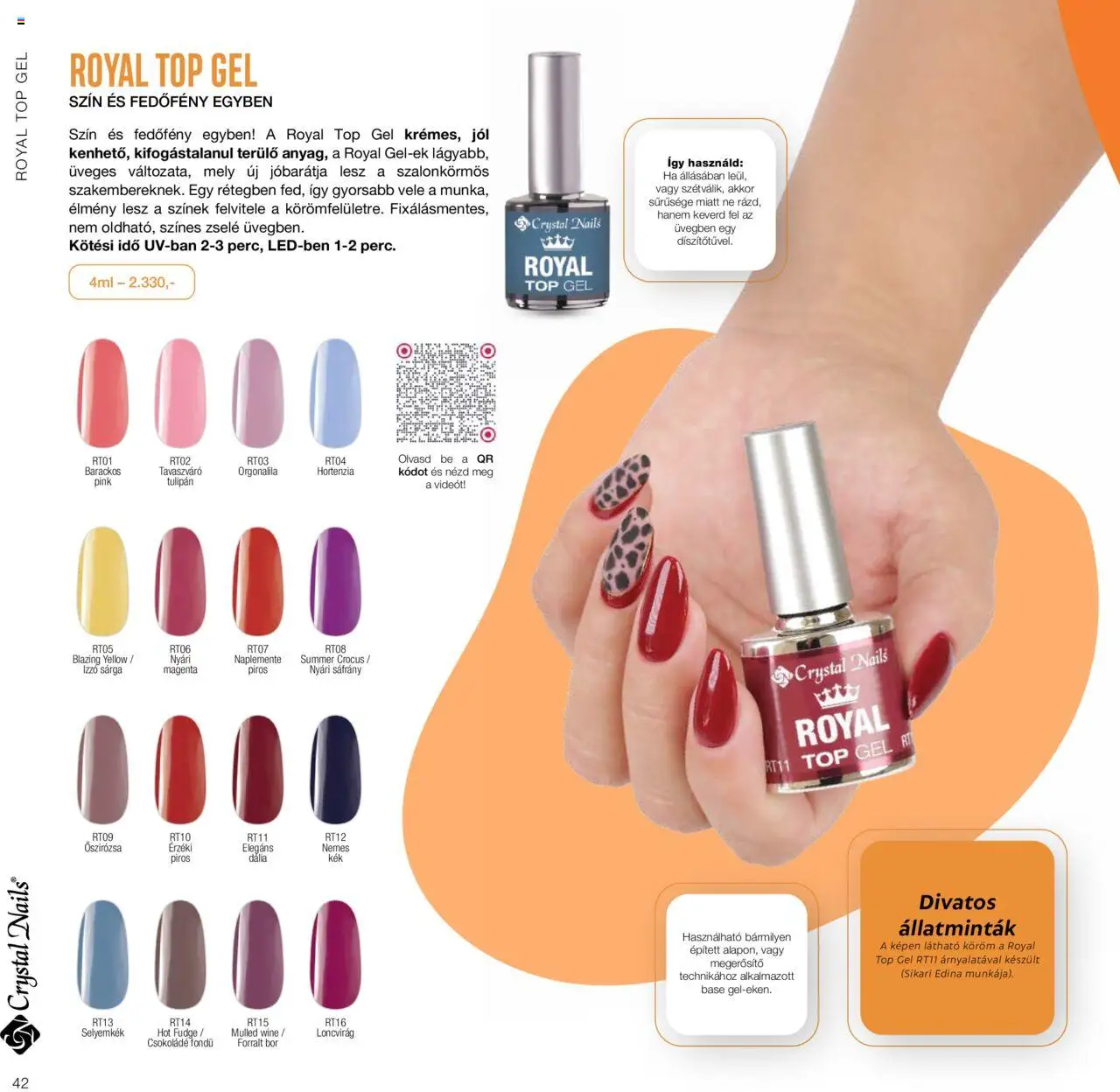 Crystal Nails akciós ujság - amely érvényes a következő dátumtól: 01.01.2024 | Oldal: 42 | Termékek: Hortenzia, Izzó, Tulipán, Csokoládé