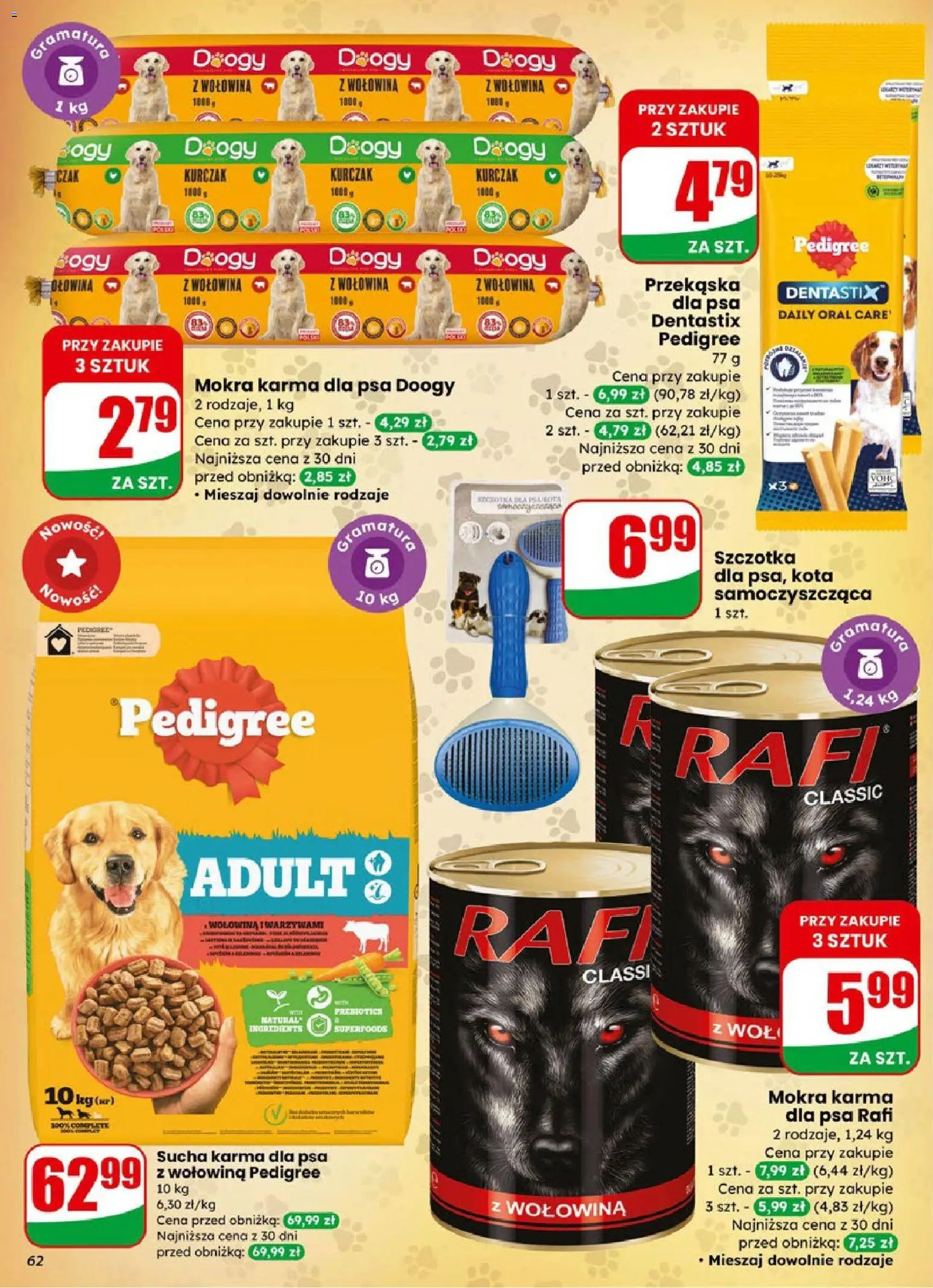 Dino Gazetka od 21.01.2026 | Strona: 62 | Produkty: Kurczak, Pedigree, Karma dla psa, Sucha karma dla psa