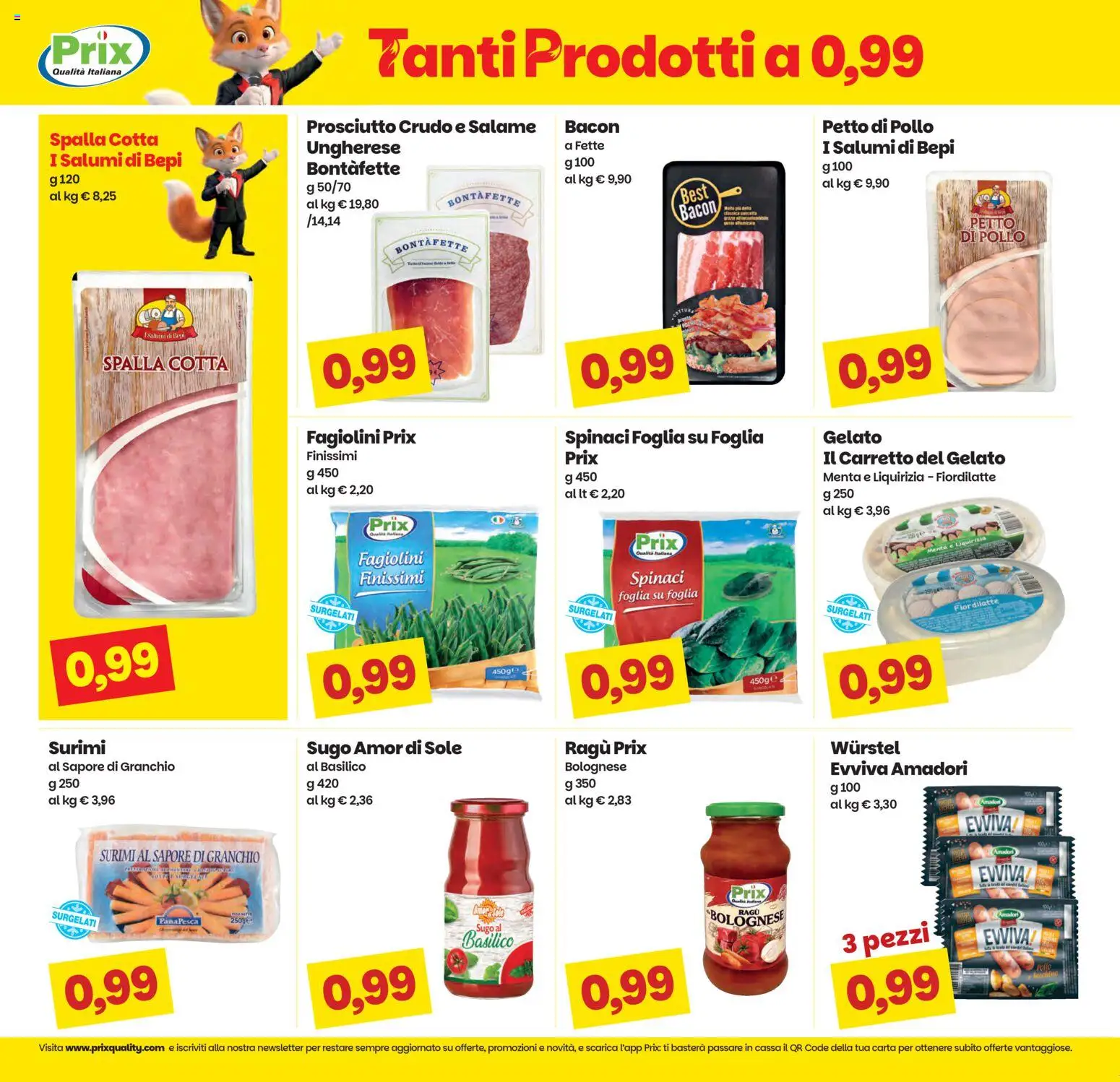 Volantino Prix del 21.04.2026 | Pagina: 5 | Prodotti: Basilico, Ragú, Menta, Fagiolini