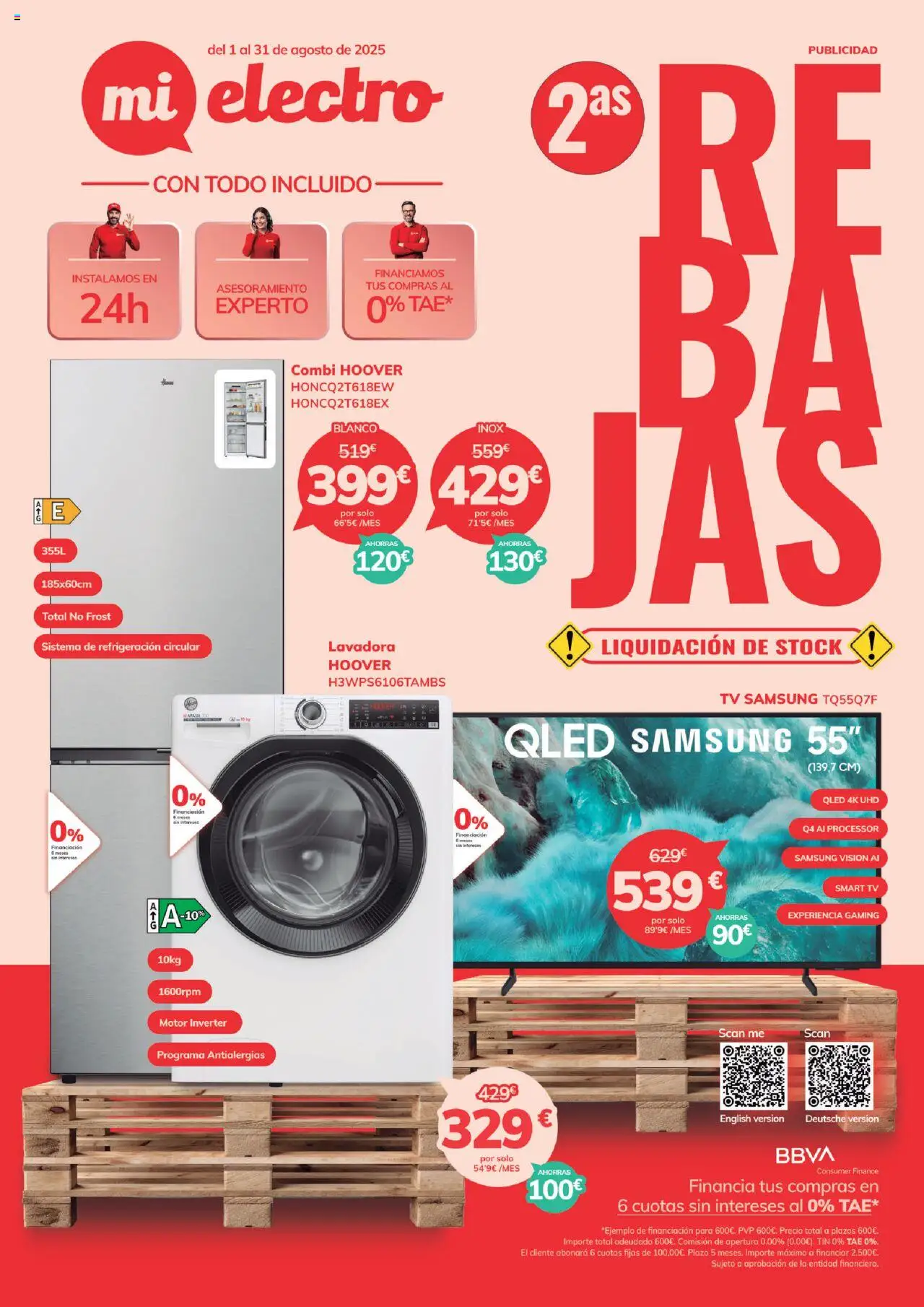 Mi Electro folleto │ válido desde el 01.08.2025 | Página: 1 | Productos: Lavadora, Combi