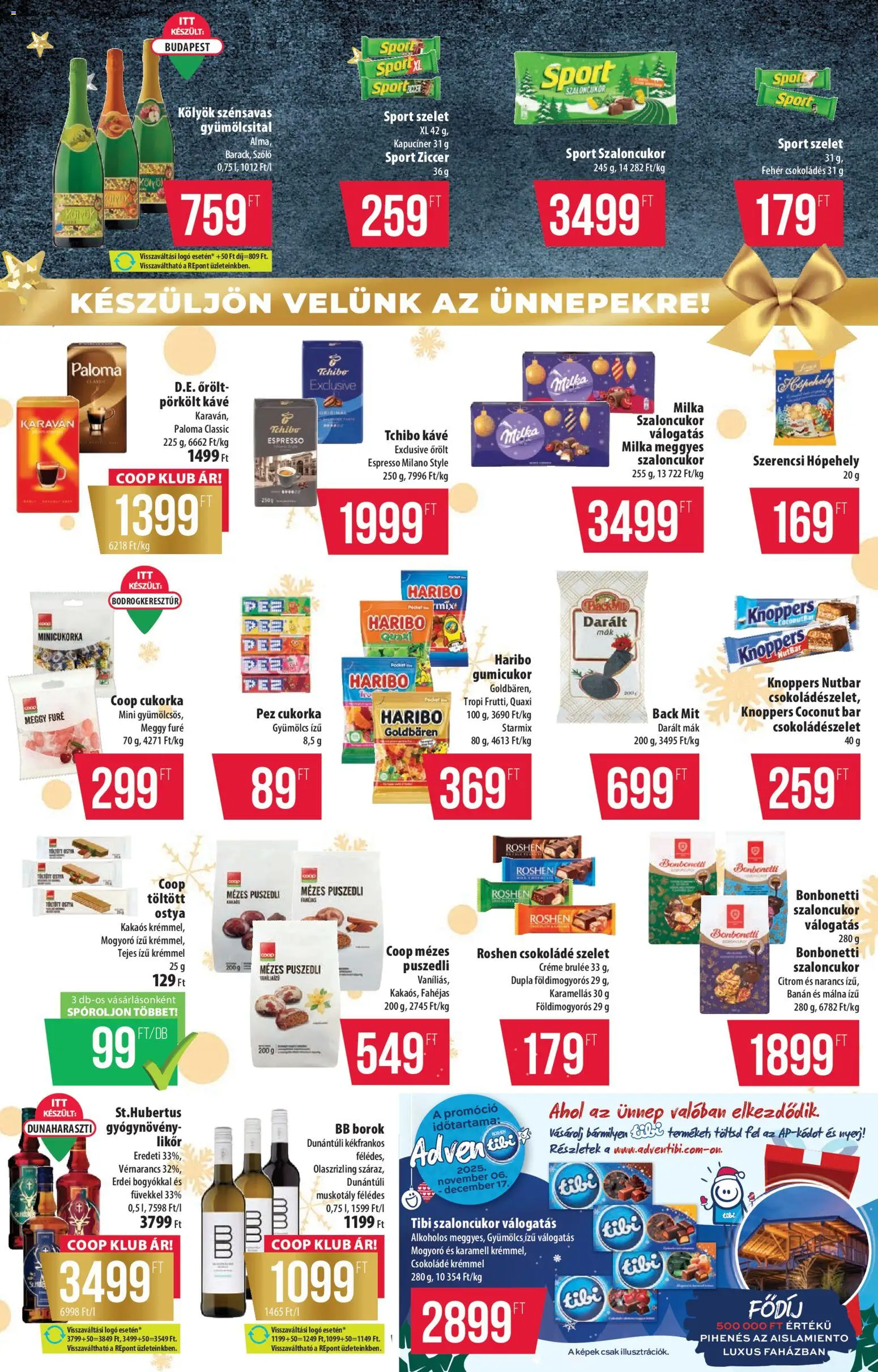COOP akciós ujság - amely érvényes a következő dátumtól: 27.11.2025 | Oldal: 7 | Termékek: Málna, Gyümölcs, Kávé, Likőr