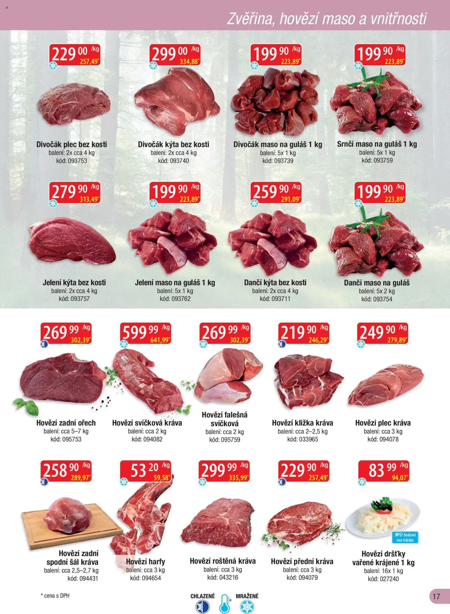 Astur & Qanto leták - Velkoobchod fresh 04/2026 od 01.04.2026 | Strana: 17 | Produkty: Hovězí, Hovězí roštěná, Guláš, Hovězí dršťky