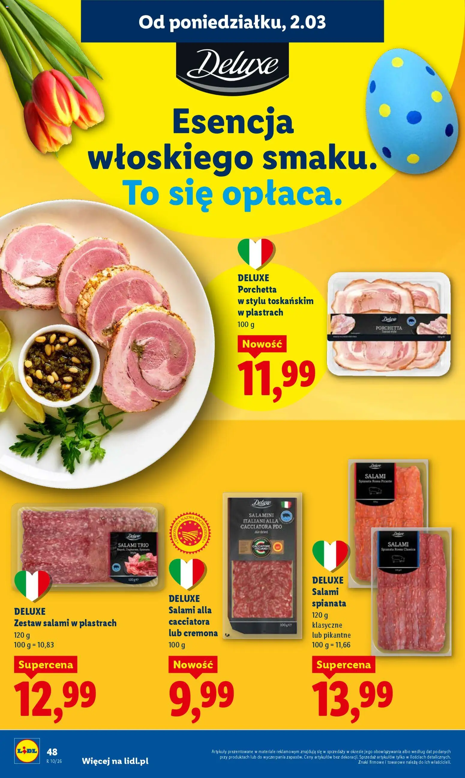 Lidl gazetka od 02.03.2026 | Strona: 48 | Produkty: Salami