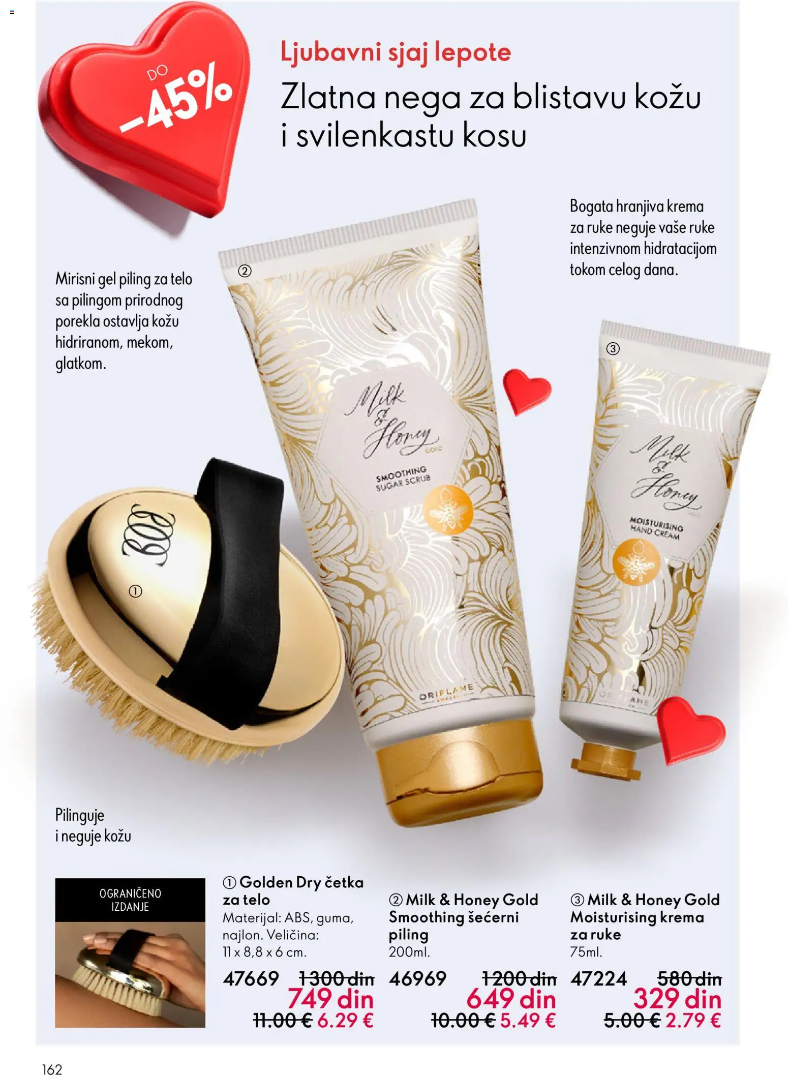 Oriflame katalog - važi od 28.01.2026 | Strana: 162 | Proizvode: Četka, Krema, Piling, Krema za ruke