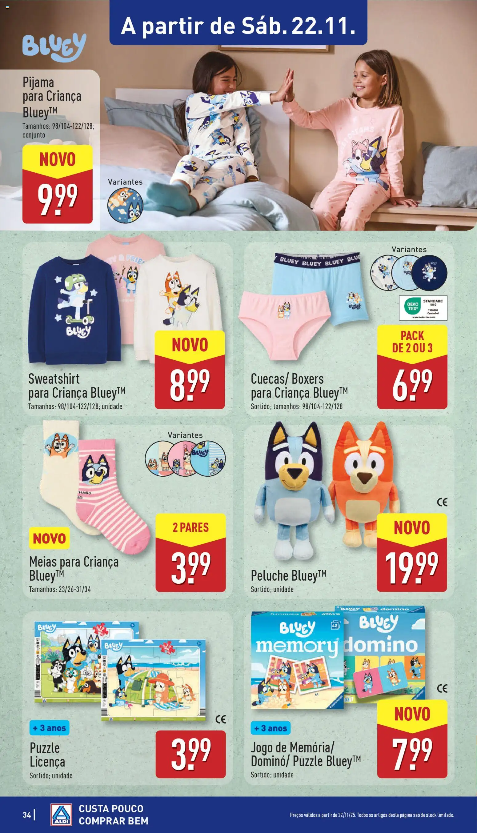 Aldi folheto │ válido de 17.11.2025 | Página: 34 | Produtos: Sweatshirt, Meias