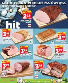Pogląd oferty "Topaz gazetka - Express" - ważna od 02.04.2026 | Strona: 12 | Produkty: Schab, Pasztet z indyka, Szynka