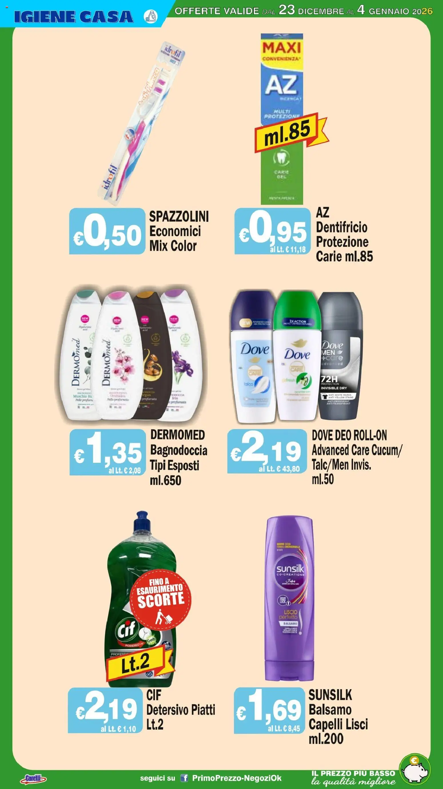 Volantino Primo Prezzo del 23.12.2025 | Pagina: 26 | Prodotti: Balsamo, Dentifricio