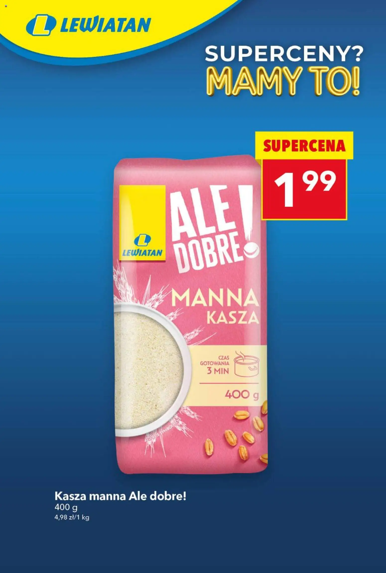 Lewiatan gazetka - Superceny od 09.04.2026 | Strona: 5 | Produkty: Kasza, Kasza manna
