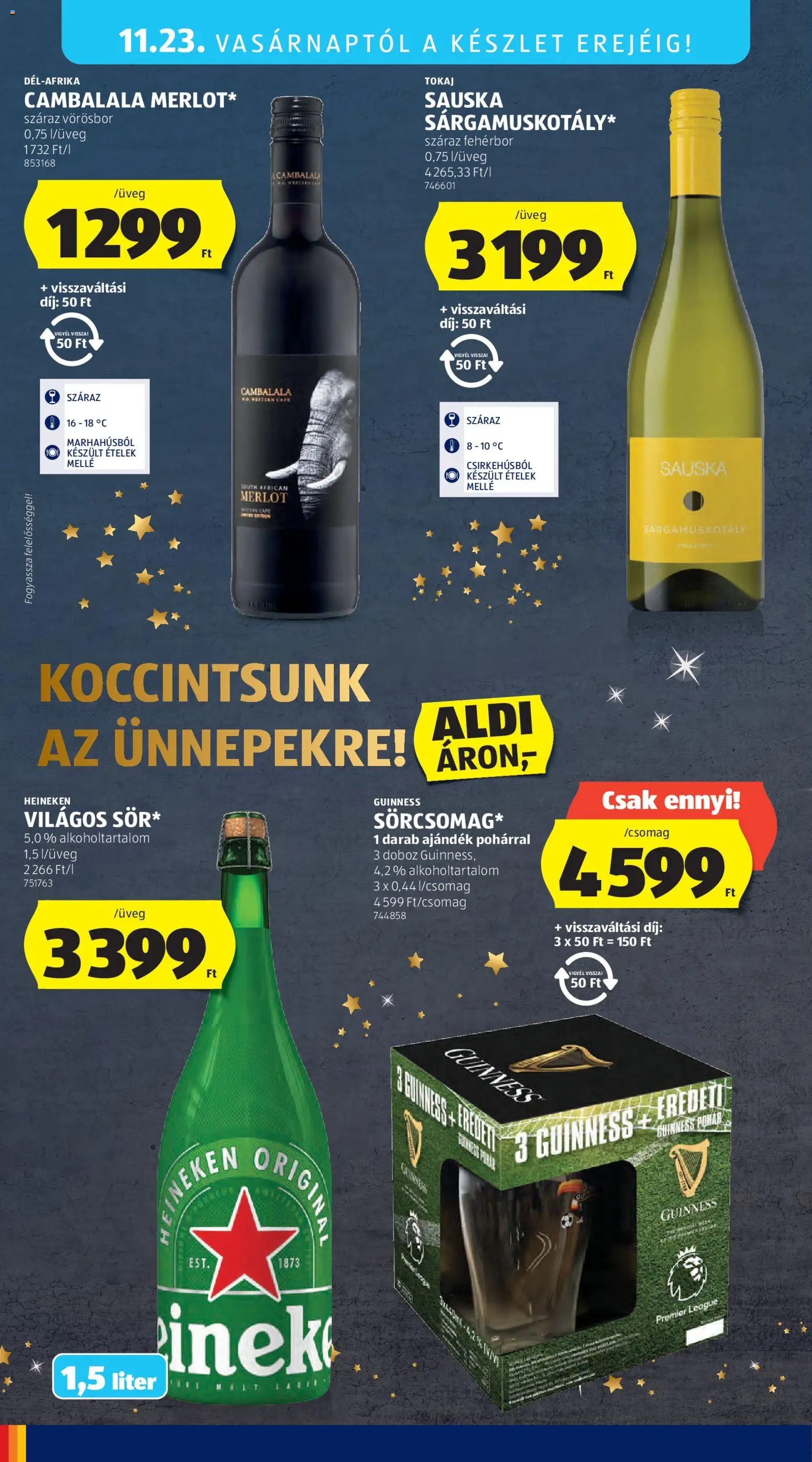Aldi akciós ujság - amely érvényes a következő dátumtól: 20.11.2025 | Oldal: 50