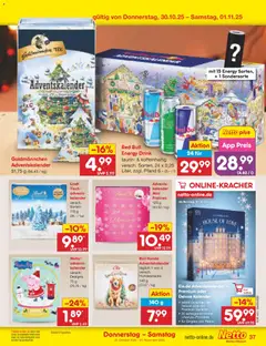 Netto Marken-Discount Prospekt 	 ab 27.10.2025 gültig | Seite: 41 | Produkte: Red bull, Energy, Tisch, Lindt