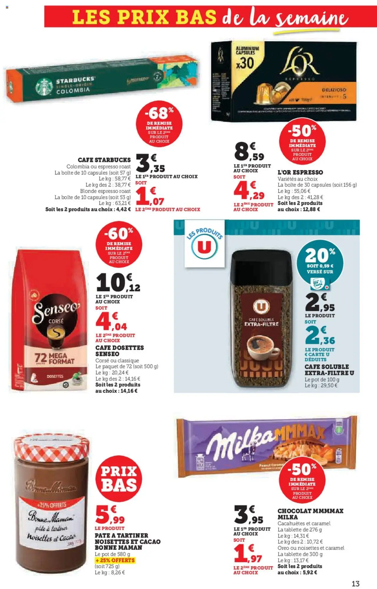  | Page: 13 | Produits: Senseo, Pâte à tartiner, Café, Chocolat
