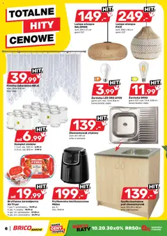 Brico Marché Gazetka od 30.07.2025 | Strona: 7 | Produkty: Frytkownica, Frytkownica beztłuszczowa, Lampa