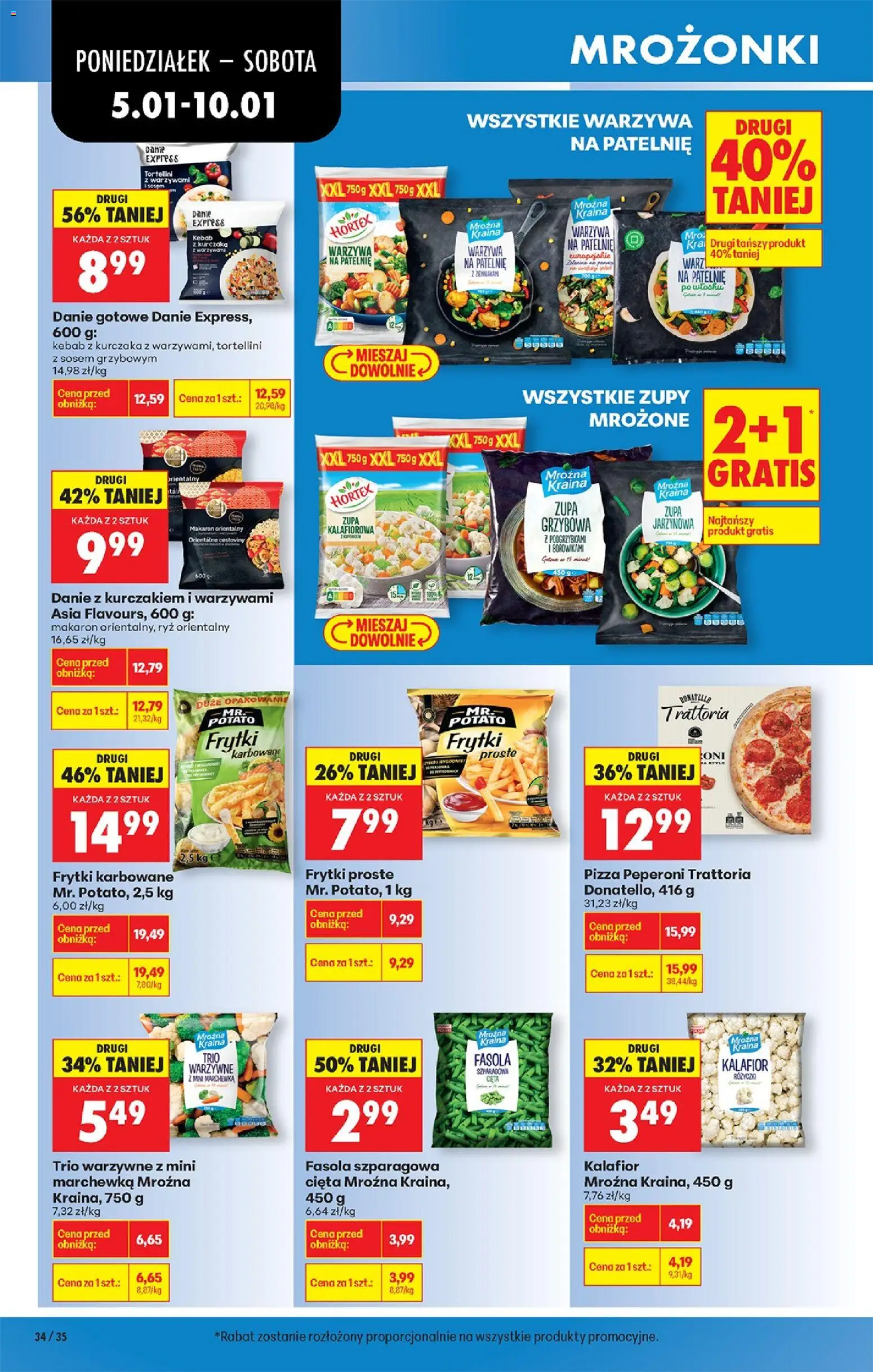 Biedronka gazetka od 05.01.2026 | Strona: 42 | Produkty: Tortellini, Zupa, Zupa mrożona, Frytki