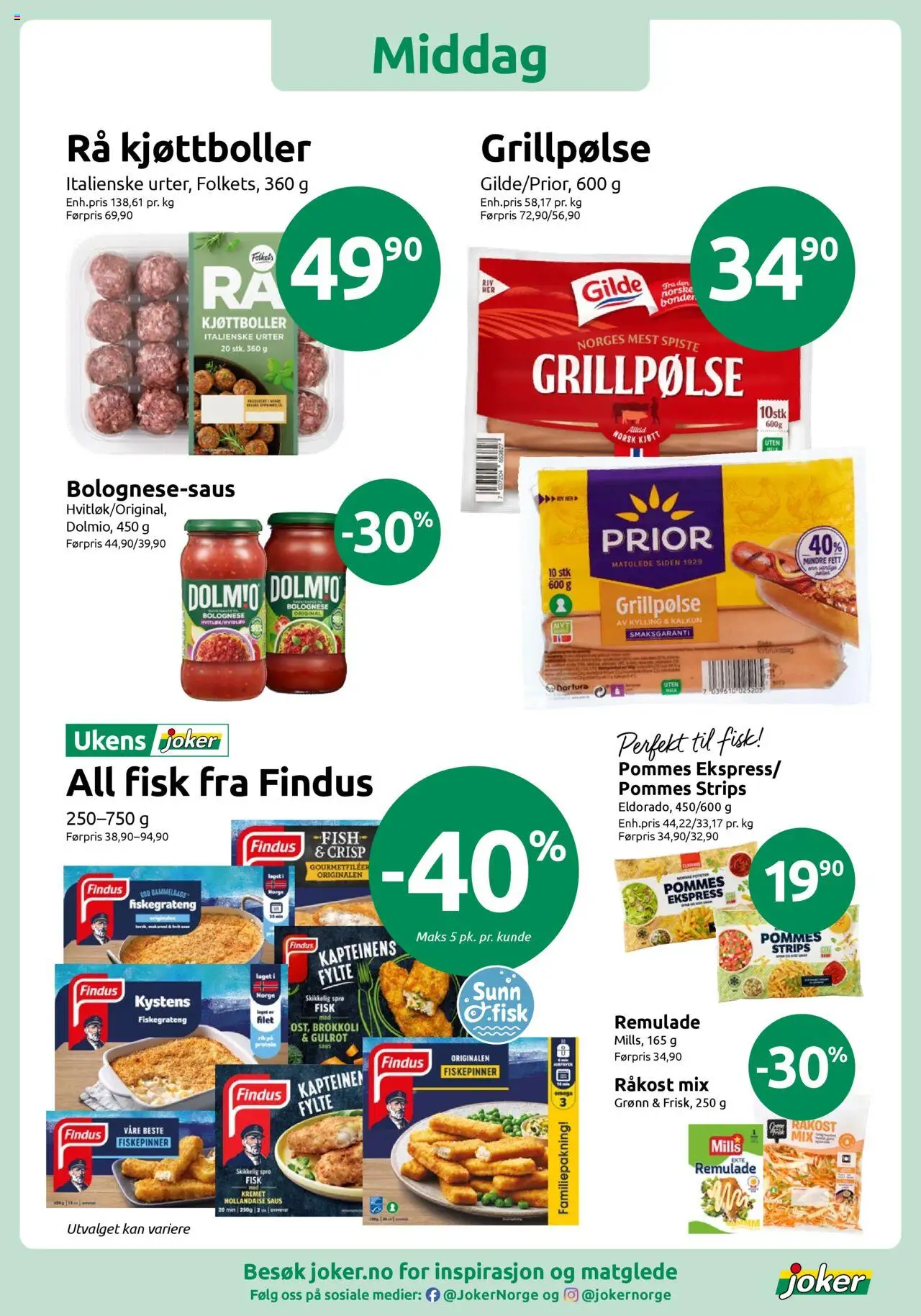  | Side: 6 | Produkter: Fisk, Pizzadej, Teniși, Necessär