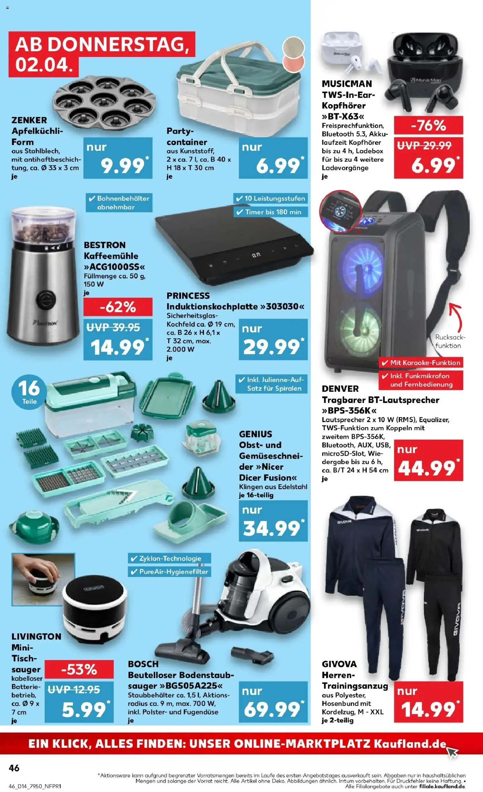 Kaufland Prospekt Salzgitter	 – gültig ab 30.03.2026 | Seite: 60 | Produkte: Bosch, Lautsprecher, Batterie, Rucksack