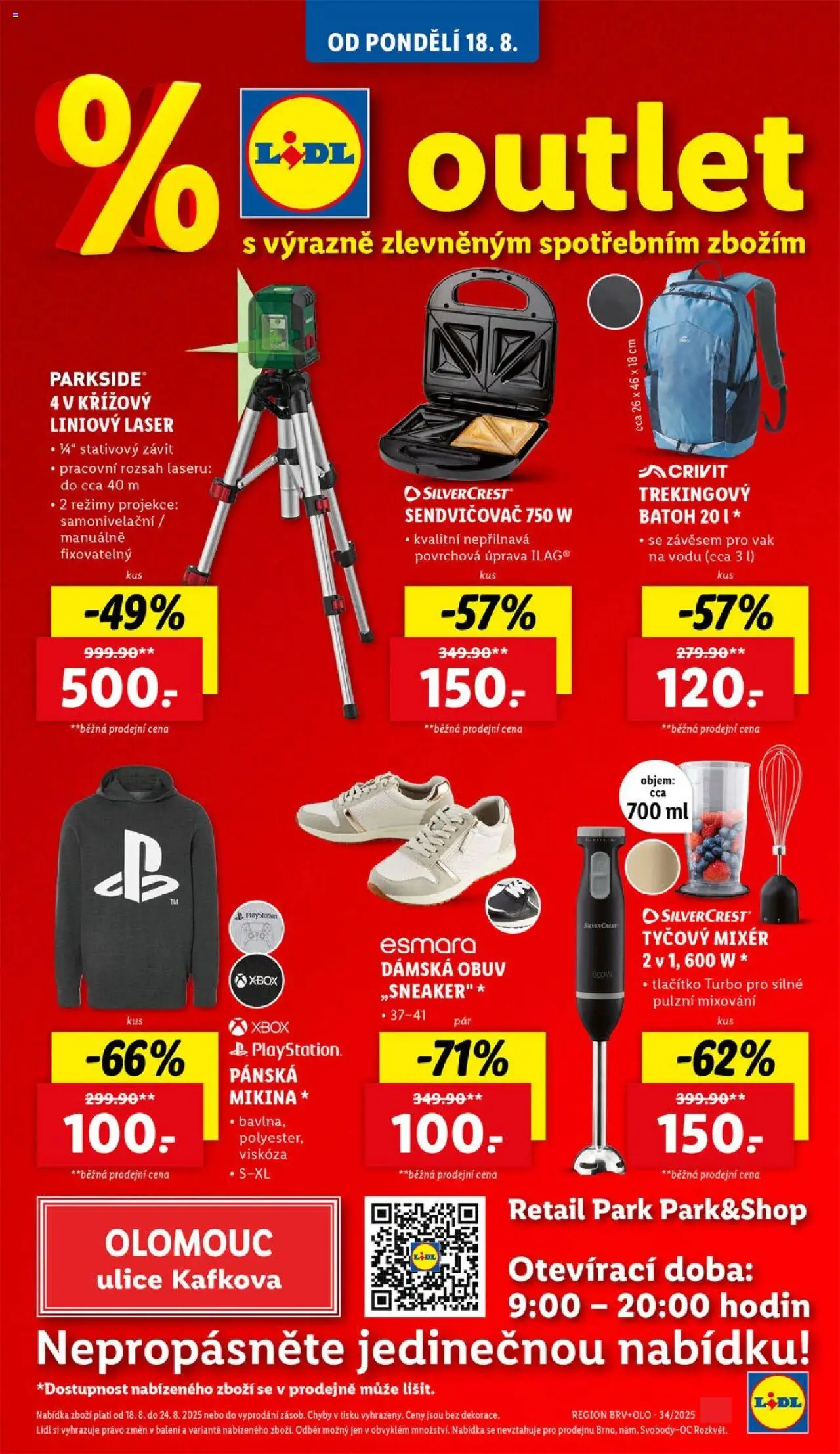 Lidl leták od 18.08.2025 | Strana: 7 | Produkty: Tyčový mixér, Mikina, Dámská obuv, Obuv
