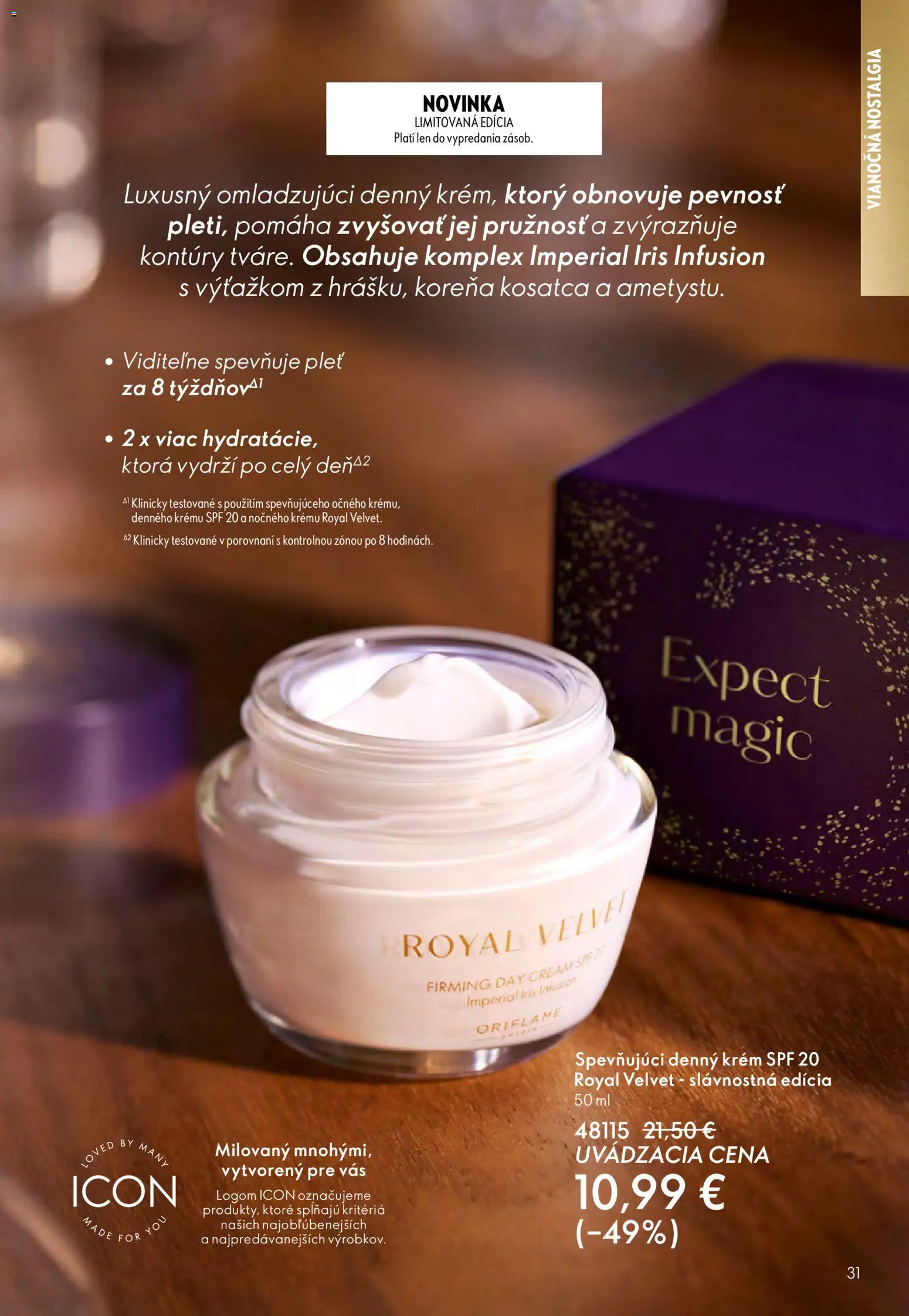 Nové Oriflame akcie – leták je platný od 12.11.2025 | Strana: 31 | Produkty: Krém