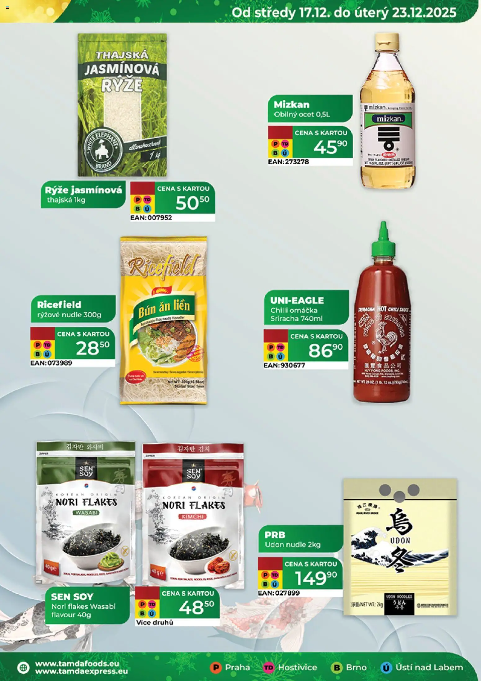 Tamda Foods leták od 17.12.2025 | Strana: 29 | Produkty: Ocet, Jasmínová rýže, Rýžové nudle, Nudle