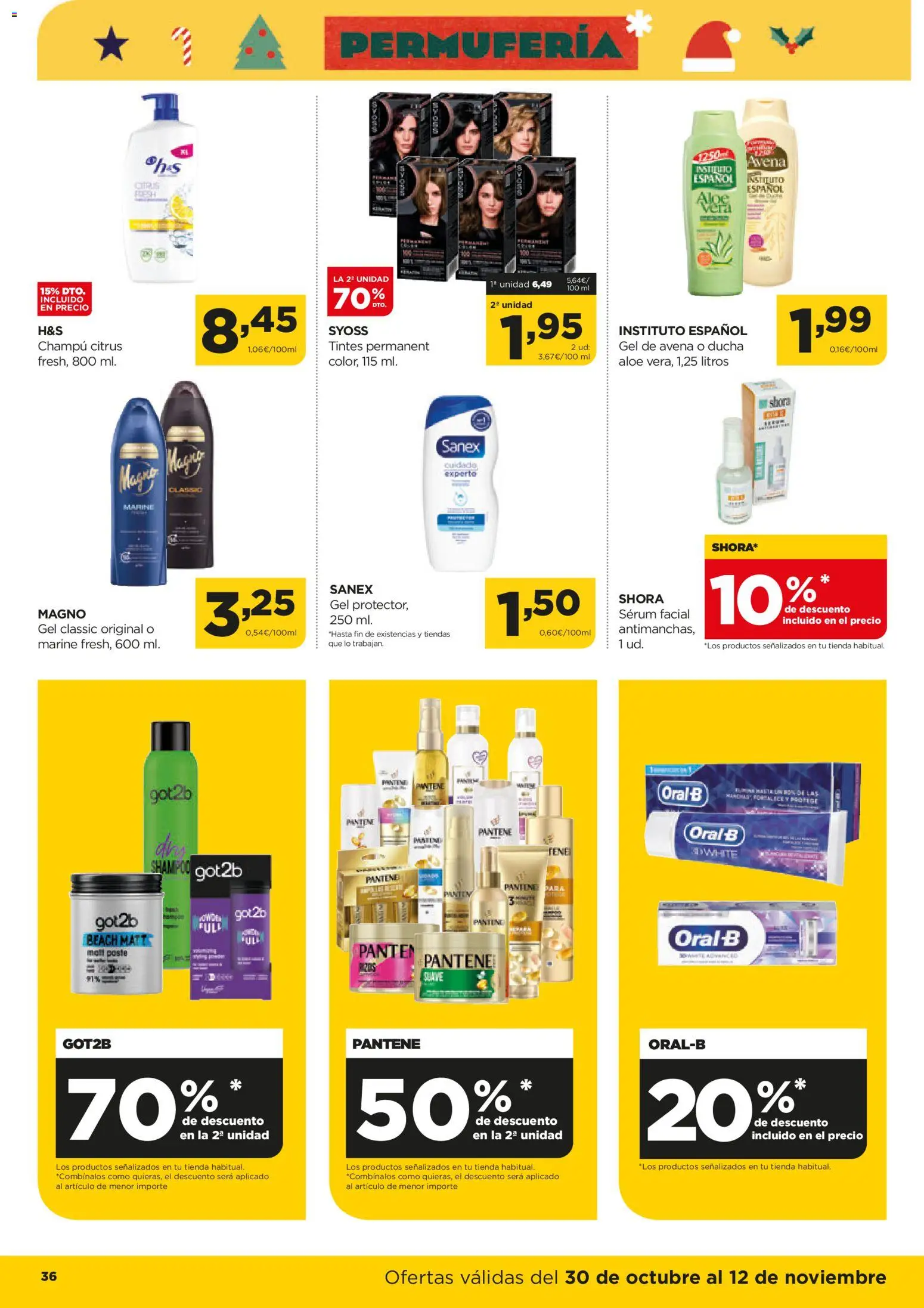 Alimerka folleto Castilla y León │ válido desde el 30.10.2025 | Página: 36 | Productos: Champú, Sérum, Ducha