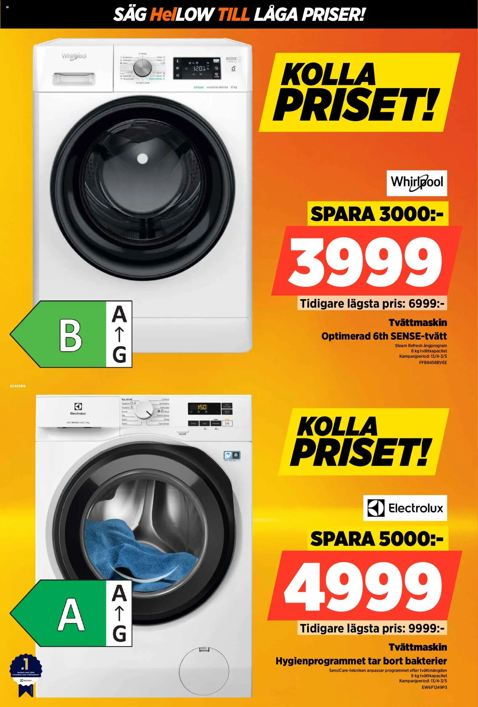 Power reklamblad aktuell från 13.04.2026 | Sida: 38 | Produkter: Såg, Tvättmaskin