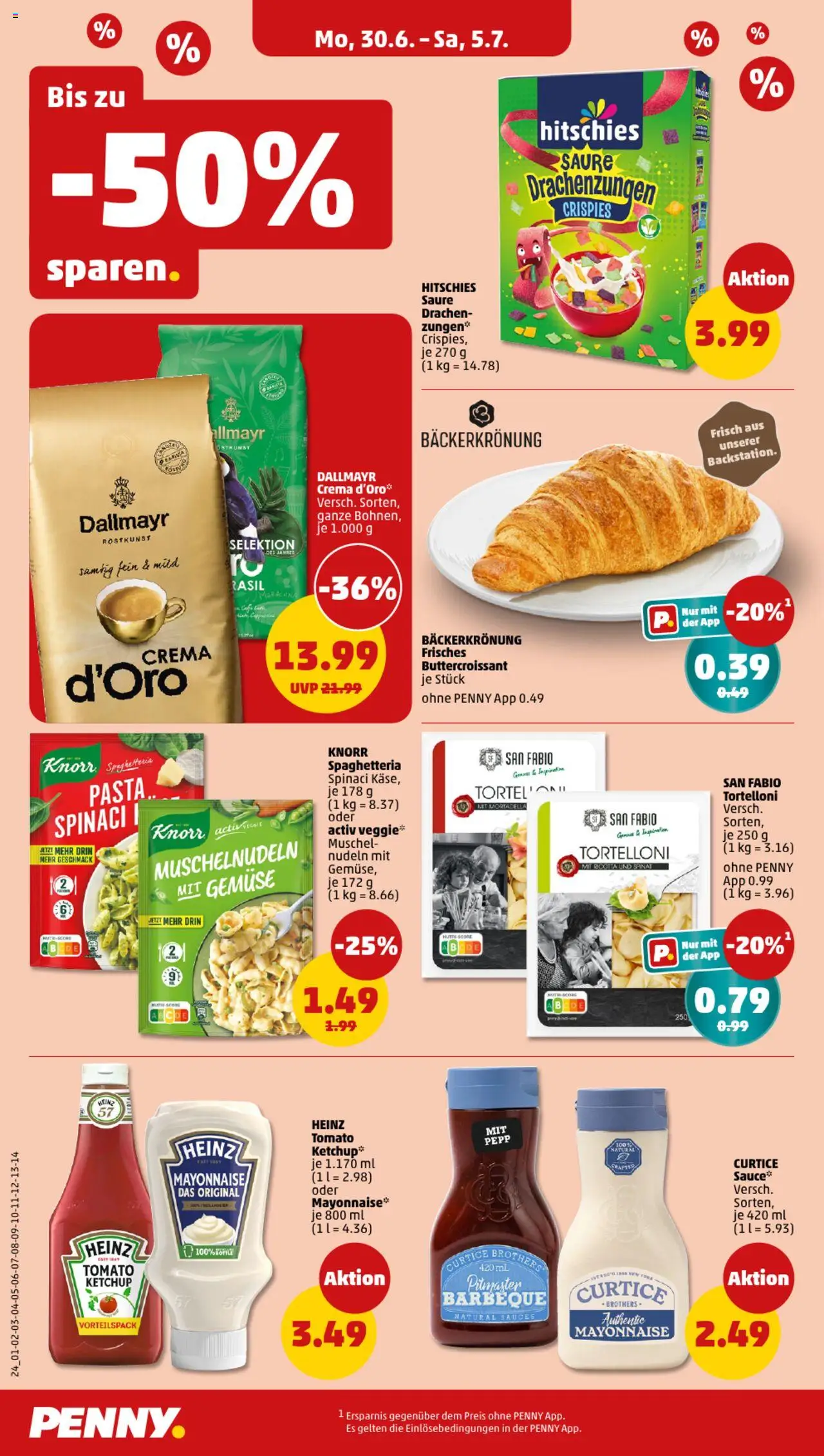 Penny Prospekt 	 - gültig ab dem 30.06.2025 | Seite: 24 | Produkte: Käse, Dallmayr, Gemüse, Pasta
