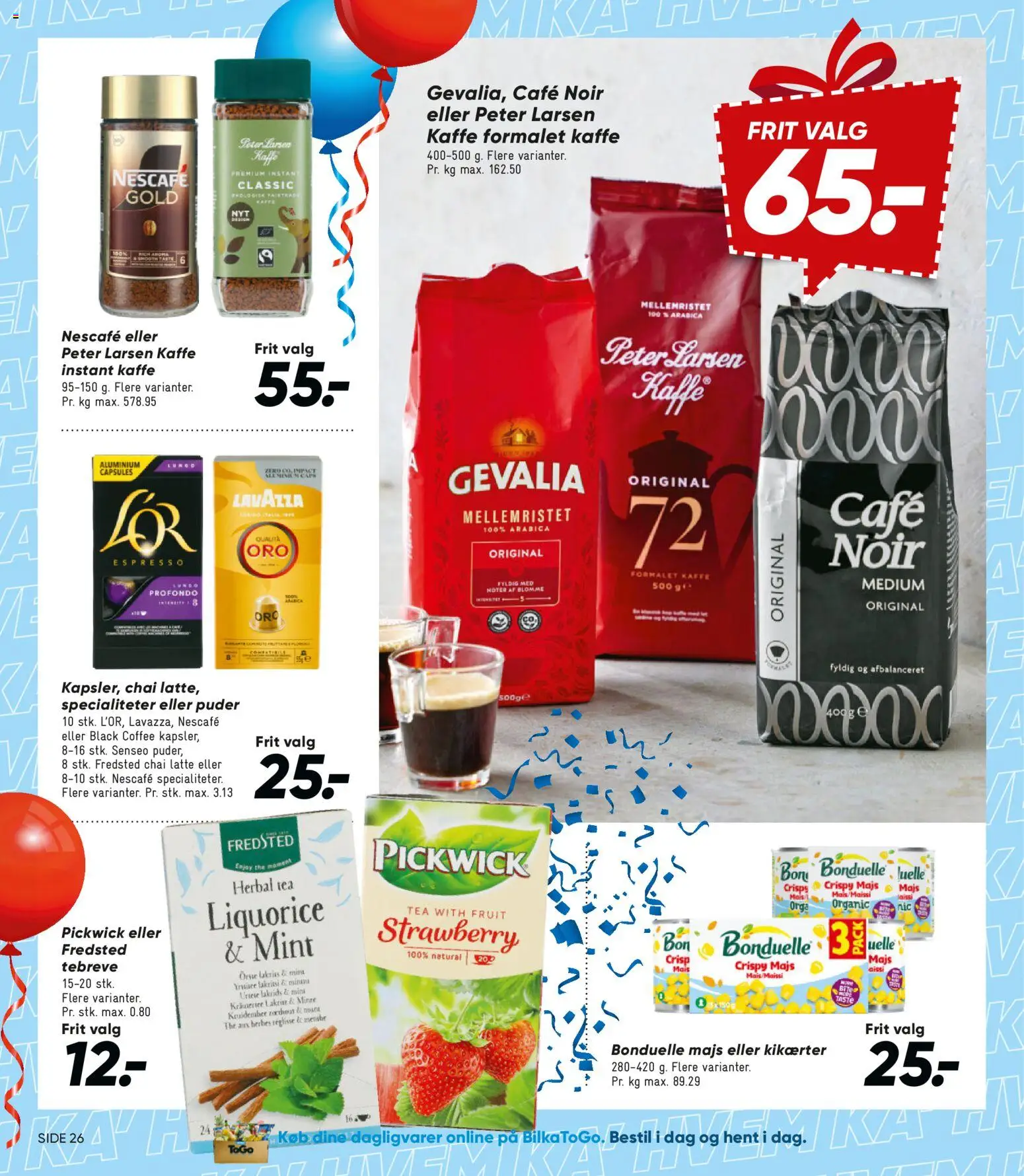 Bilka tilbudsavis – gyldig fra 30.01.2026 | Side: 34 | Produkter: Kaffe, Kikærter, Lakrids, Instant Kaffe