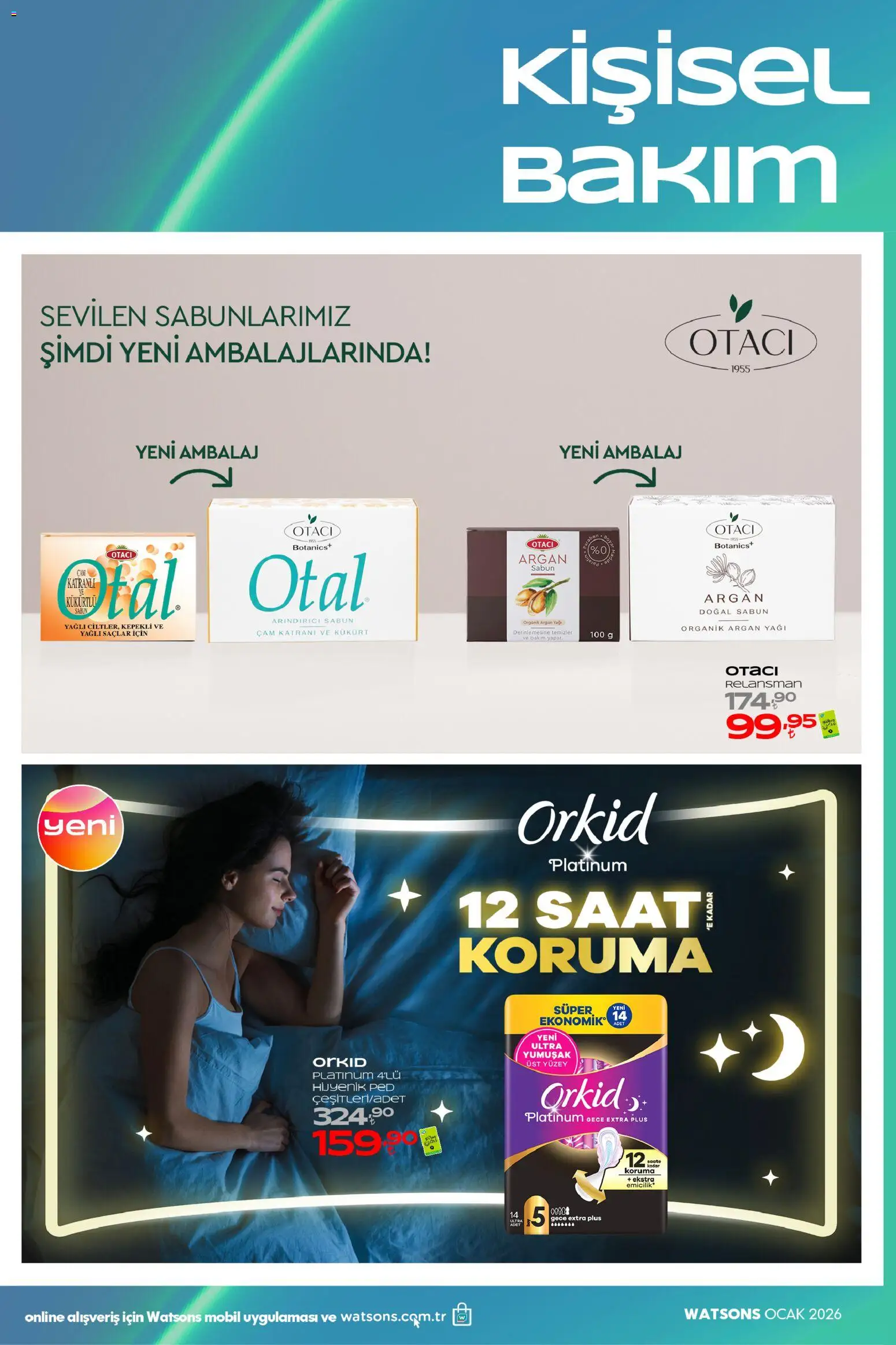 Watsons - Katalog - 02.01.2026 tarihinden itibaren geçerlidir | Sayfa: 33 | Ürünler: Hijyenik ped, Sabun, Saat, Ocak
