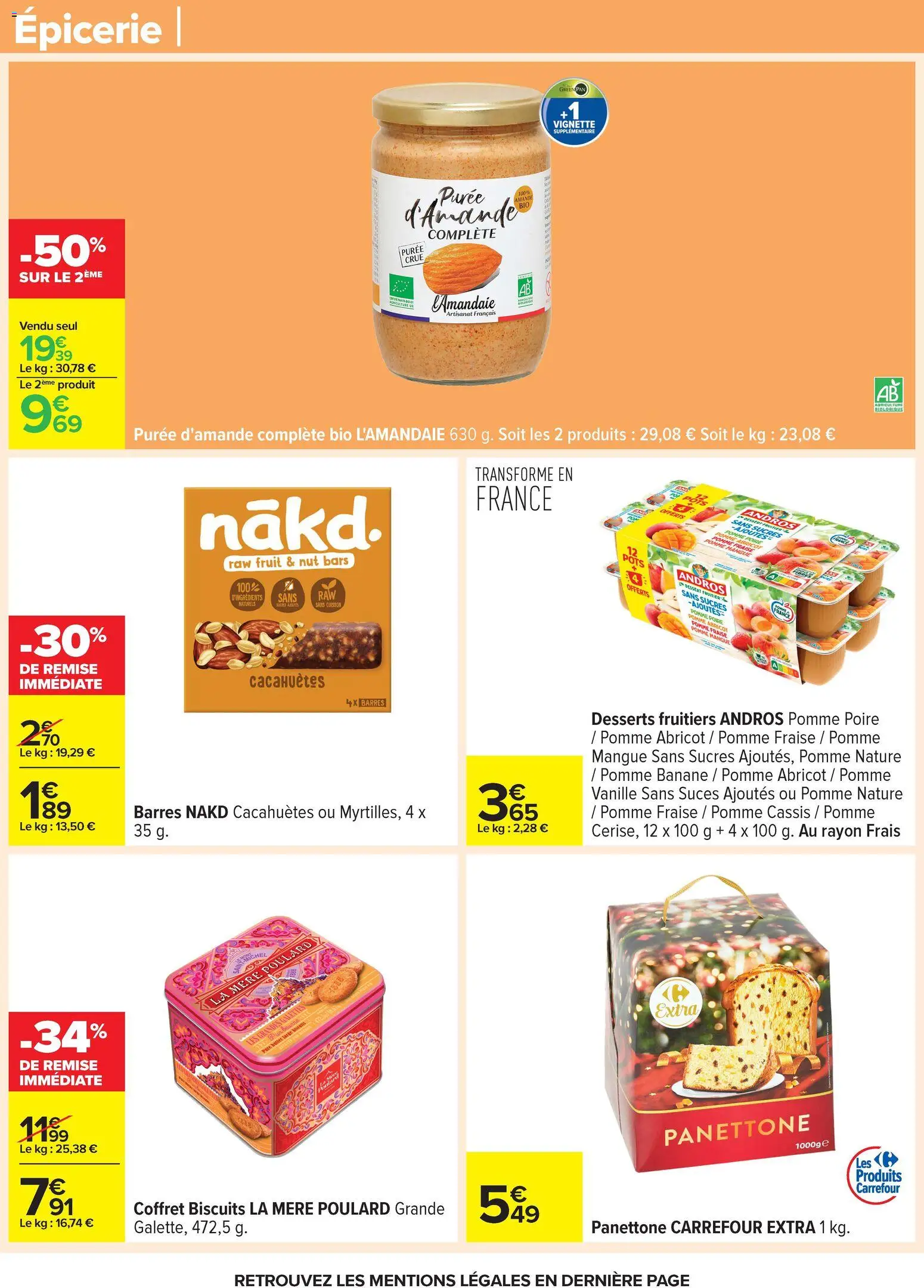 {H1} | Page: 51 | Produits: Abricot, Cassis, Pomme, Panettone