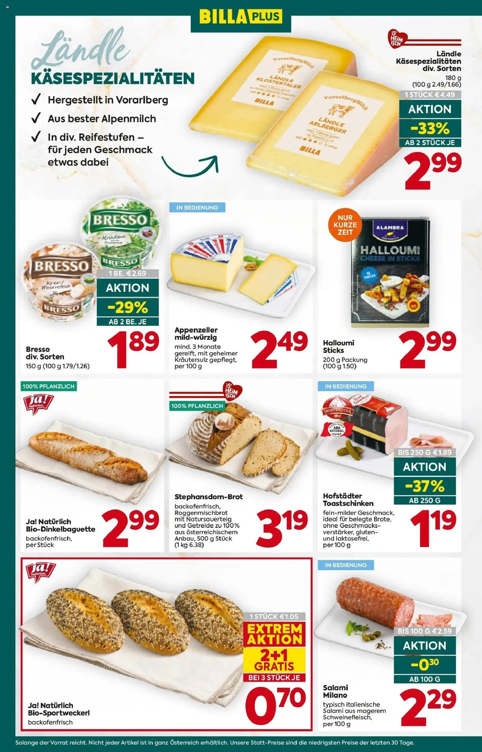 Billa Plus - BILLA PLUS: Flugblatt Steiermark gültig ab 22.04.2026 | Seite: 10 | Produkte: Getreide, Salami